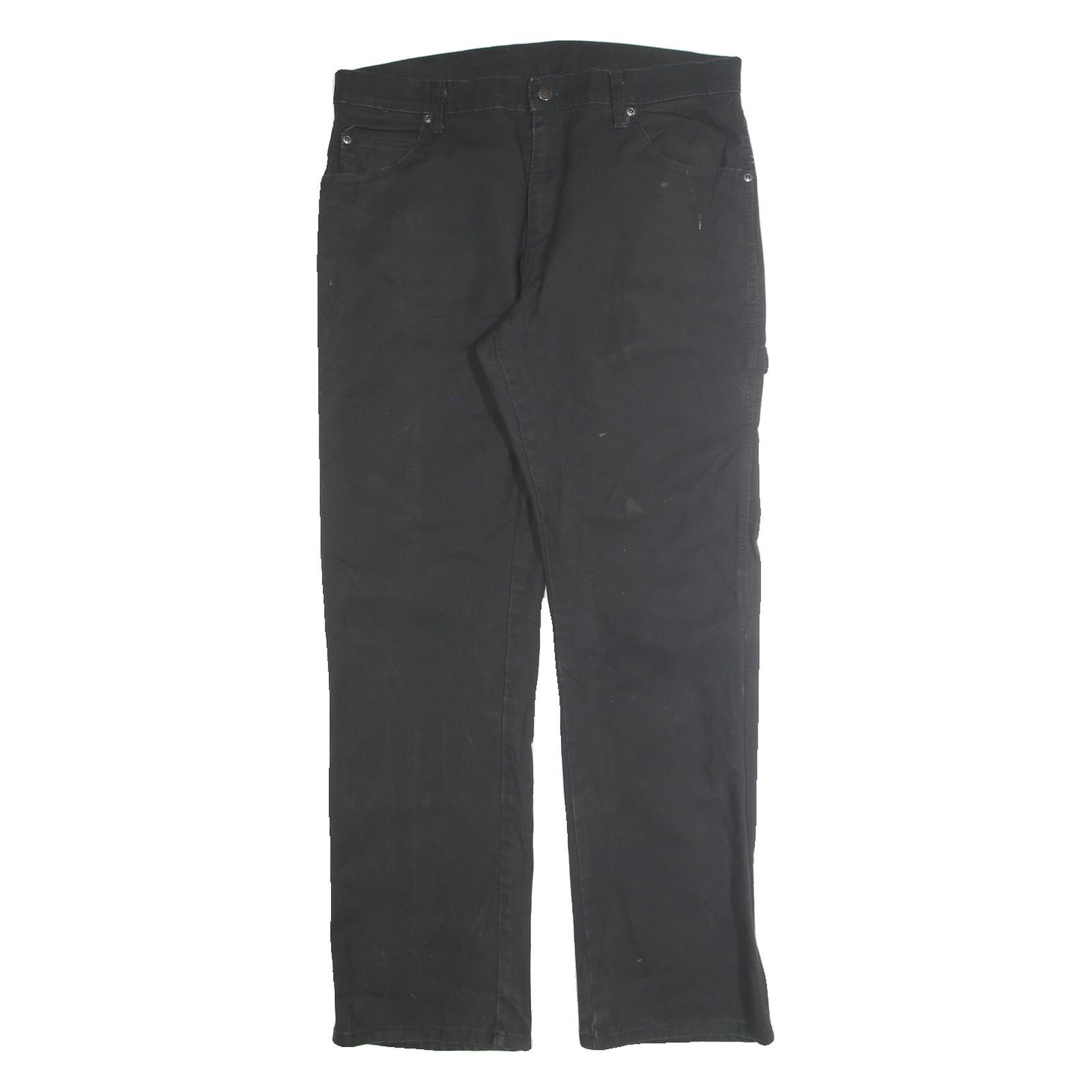 DICKIES Mens Cotton Blend Black Regular Fit Straight Leg Trousers W33 L32 Refurbished - N/A refurbished available on Cerqular