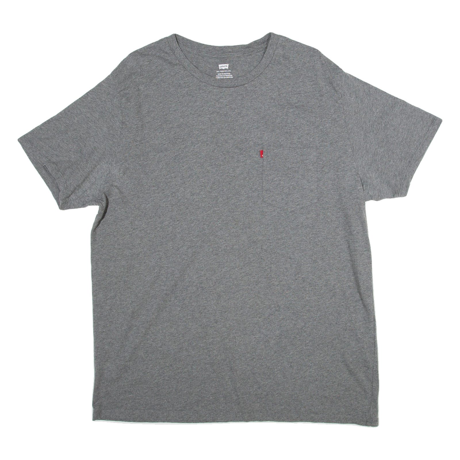 LEVI'S Mens T-Shirt Grey XL Refurbished - N/A refurbished available on Cerqular