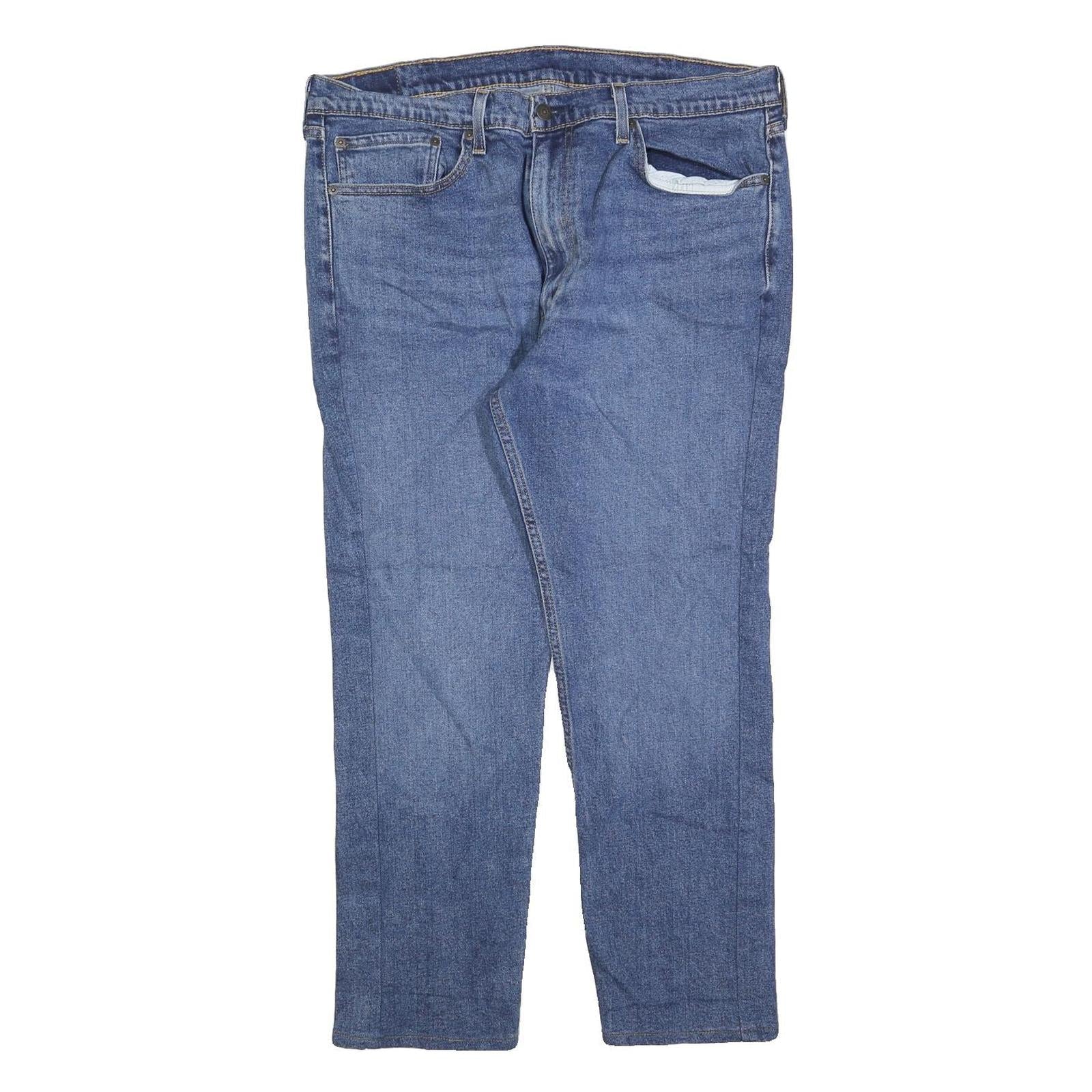 LEVI'S 505 Mens Jeans Blue Regular Straight Denim Medium W38 L26 Classic Fit Refurbished - N/A refurbished available on Cerqular