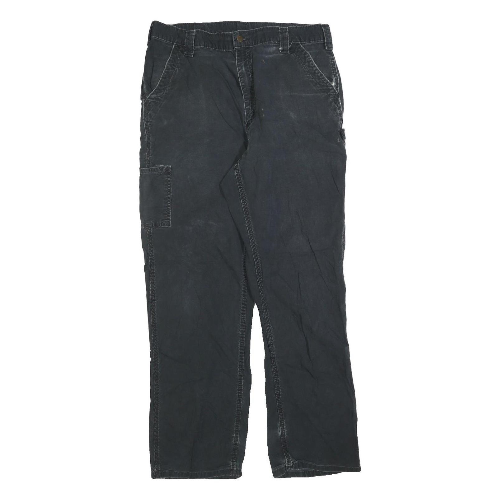 Buy CARHARTT Mens Relaxed Black Cotton Blend Workwear Trousers W36 L34 Durable Fit Refurbished - $49.39 CARHARTT Mens Relaxed Black Cotton Blend Workwear Trousers W36 L34 Durable Fit Refurbished - N/A refurbished available on Cerqular