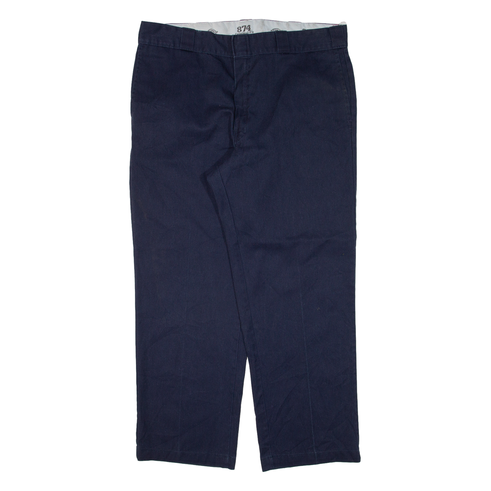 DICKIES 874 Workwear Mens Trousers Blue Regular Straight W37 L27 Refurbished - N/A refurbished available on Cerqular