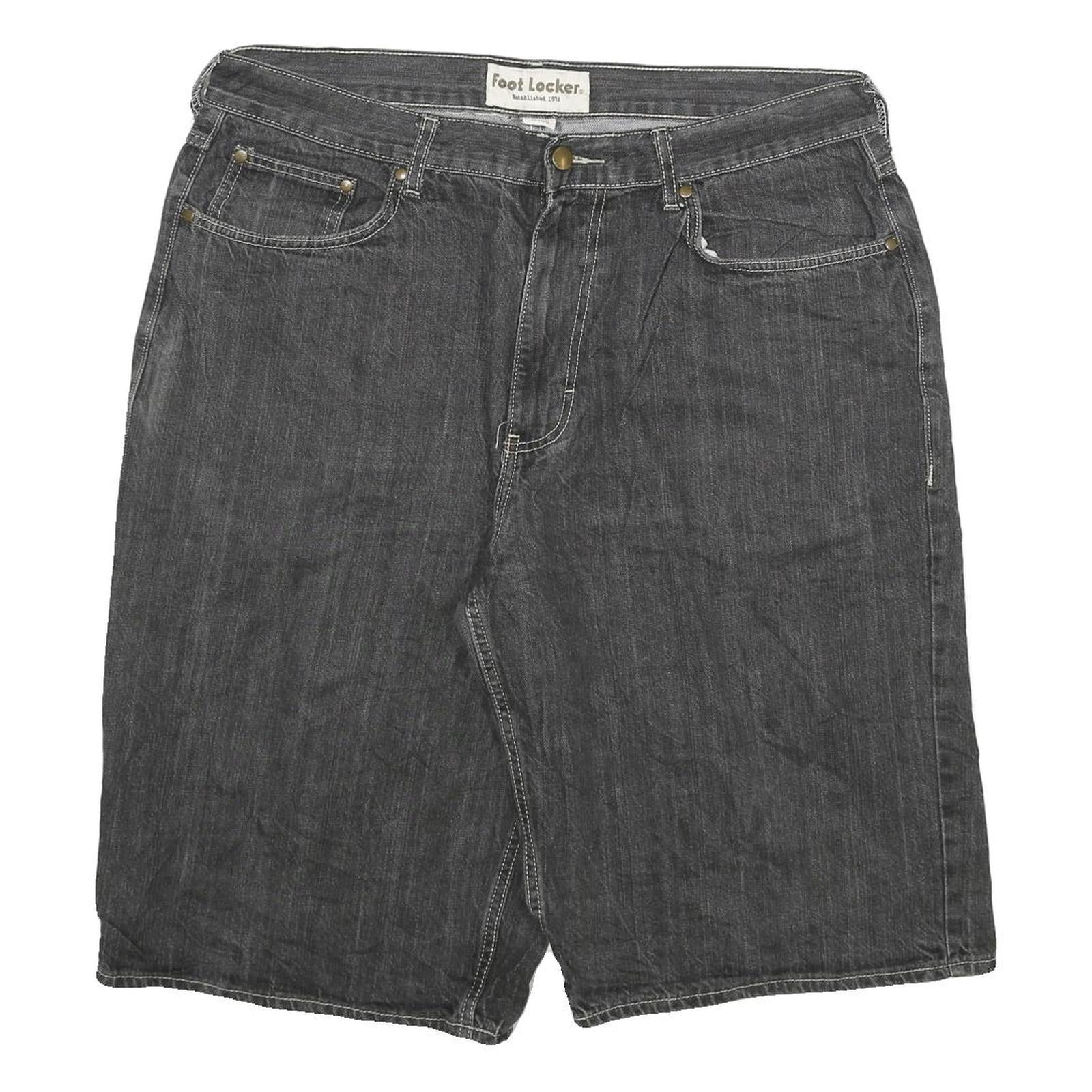 FOOT LOCKER Mens Shorts Black Casual Cotton Blend 2XL W38 Comfortable Fit Refurbished - N/A refurbished available on Cerqular