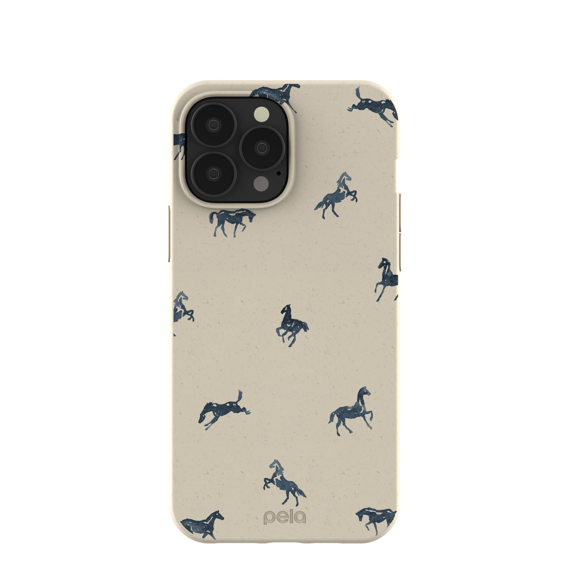 London Fog Mini Horses iPhone 13 Pro Max Case Refurbished - Pela Case refurbished available on Cerqular