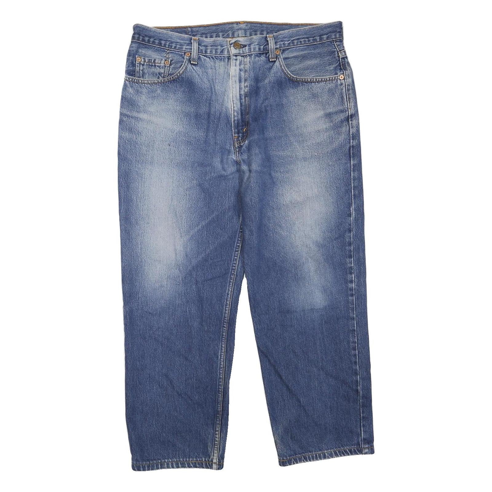 LEVI'S Mens Jeans Blue Regular Straight Denim Medium W36 L25 Classic Zip Refurbished - N/A refurbished available on Cerqular