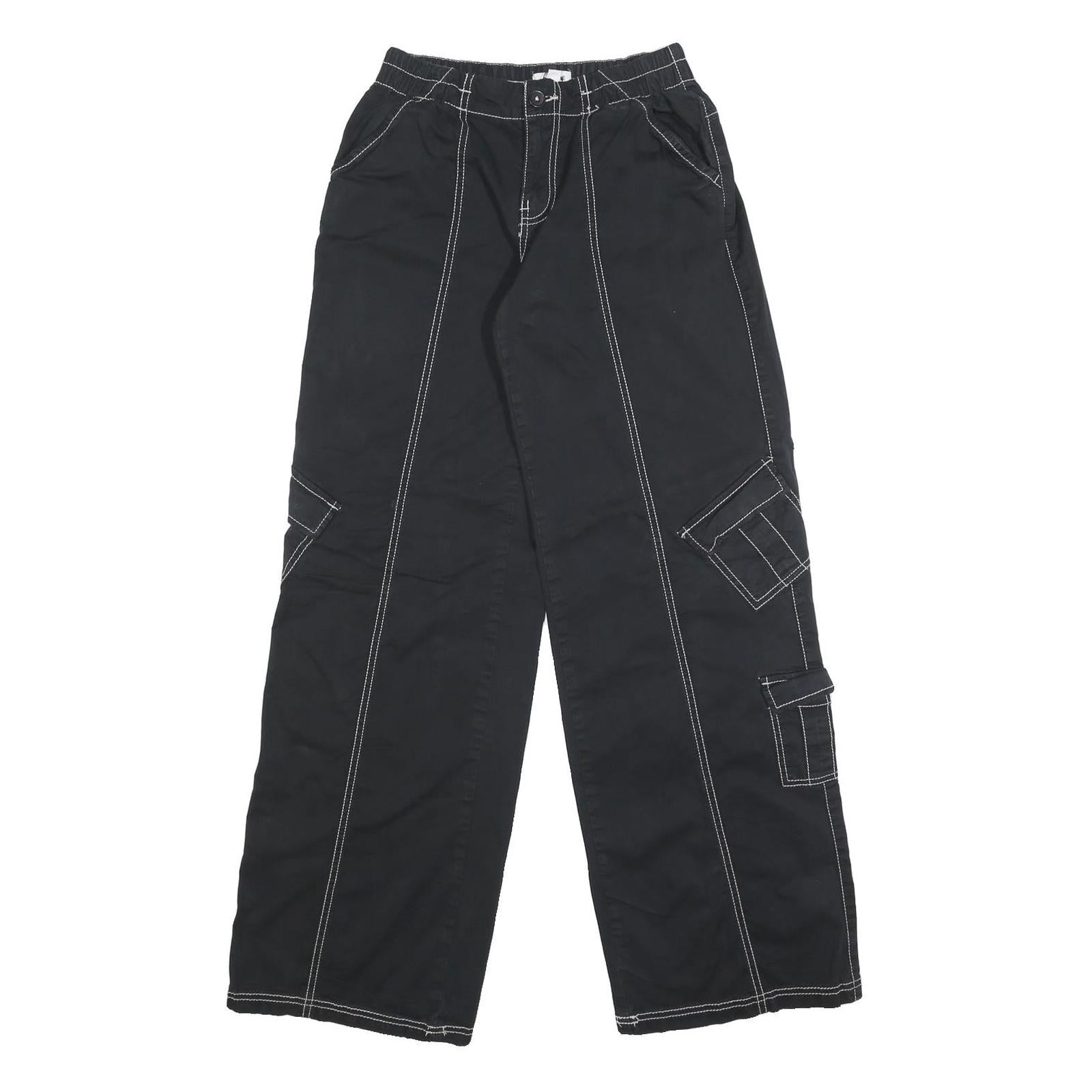 Buy GARAGE Womens Cotton Blend Black Loose Straight Trousers W24 L32 Casual Cargo Refurbished - $23.39 GARAGE Womens Cotton Blend Black Loose Straight Trousers W24 L32 Casual Cargo Refurbished - N/A refurbished available on Cerqular
