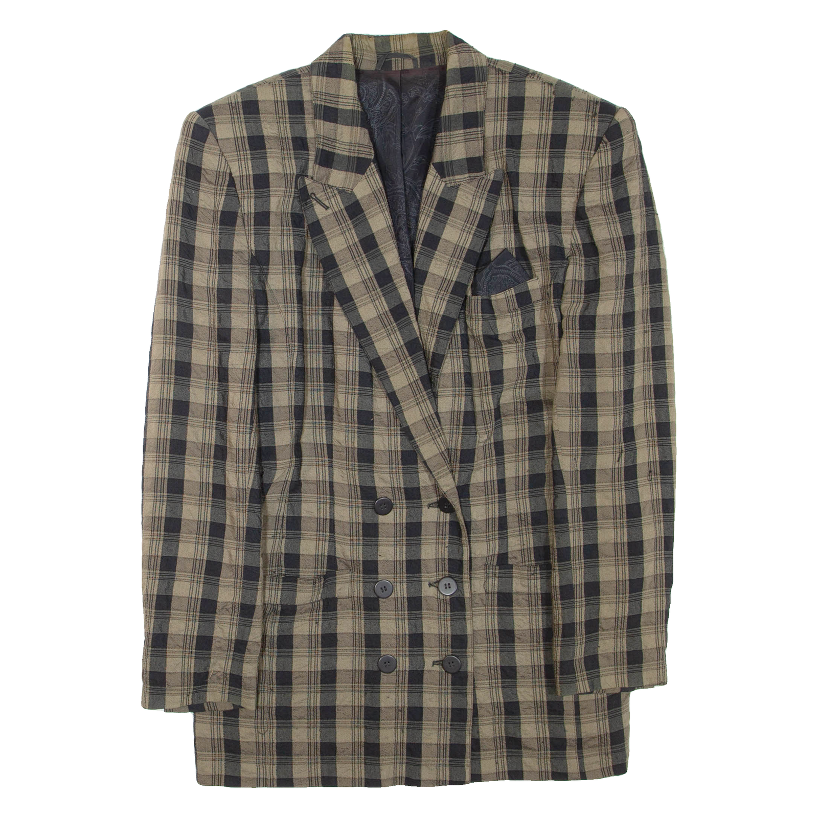 BETTY BARCLAY Womens Blazer Jacket Black Check L Refurbished - N/A refurbished available on Cerqular