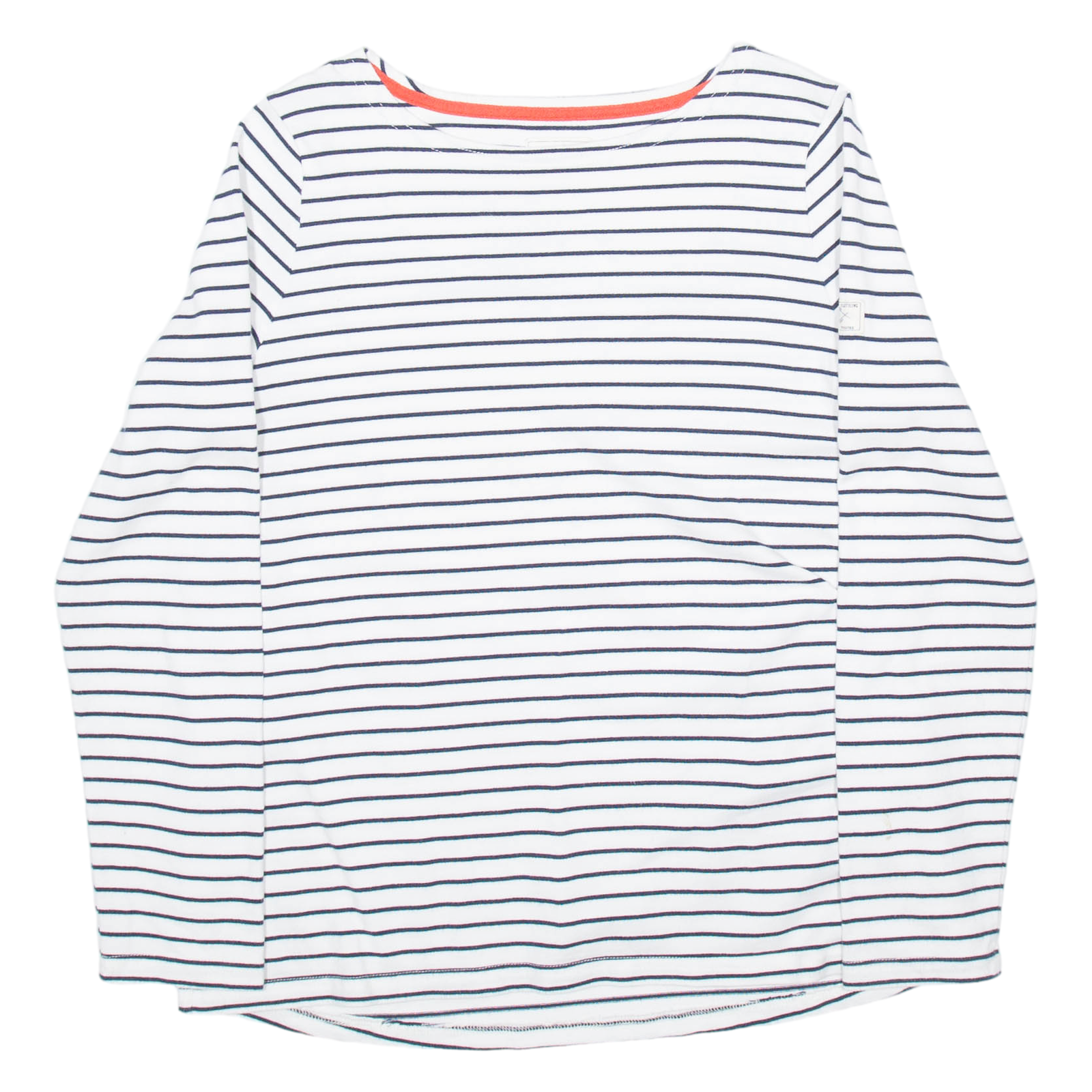 JOULES Womens Patterned Jumper White Striped Tight Knit UK 14 Refurbished - N/A refurbished available on Cerqular