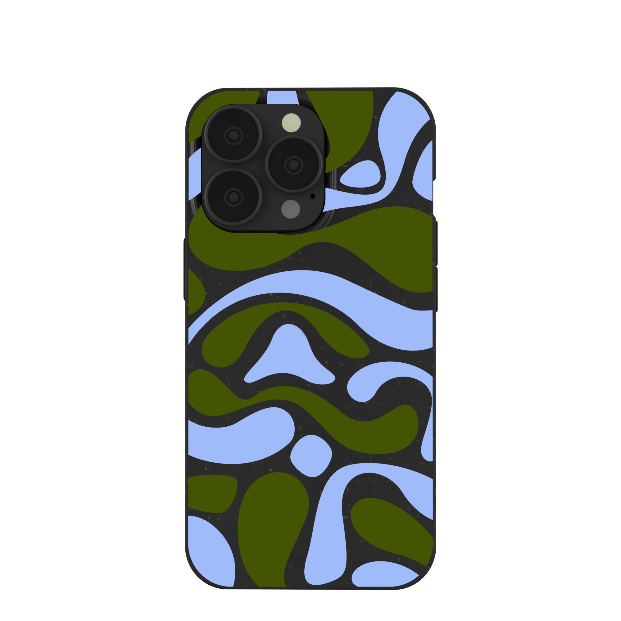 Black Curve and Flow iPhone 13 Pro Case Refurbished - Pela Case refurbished available on Cerqular