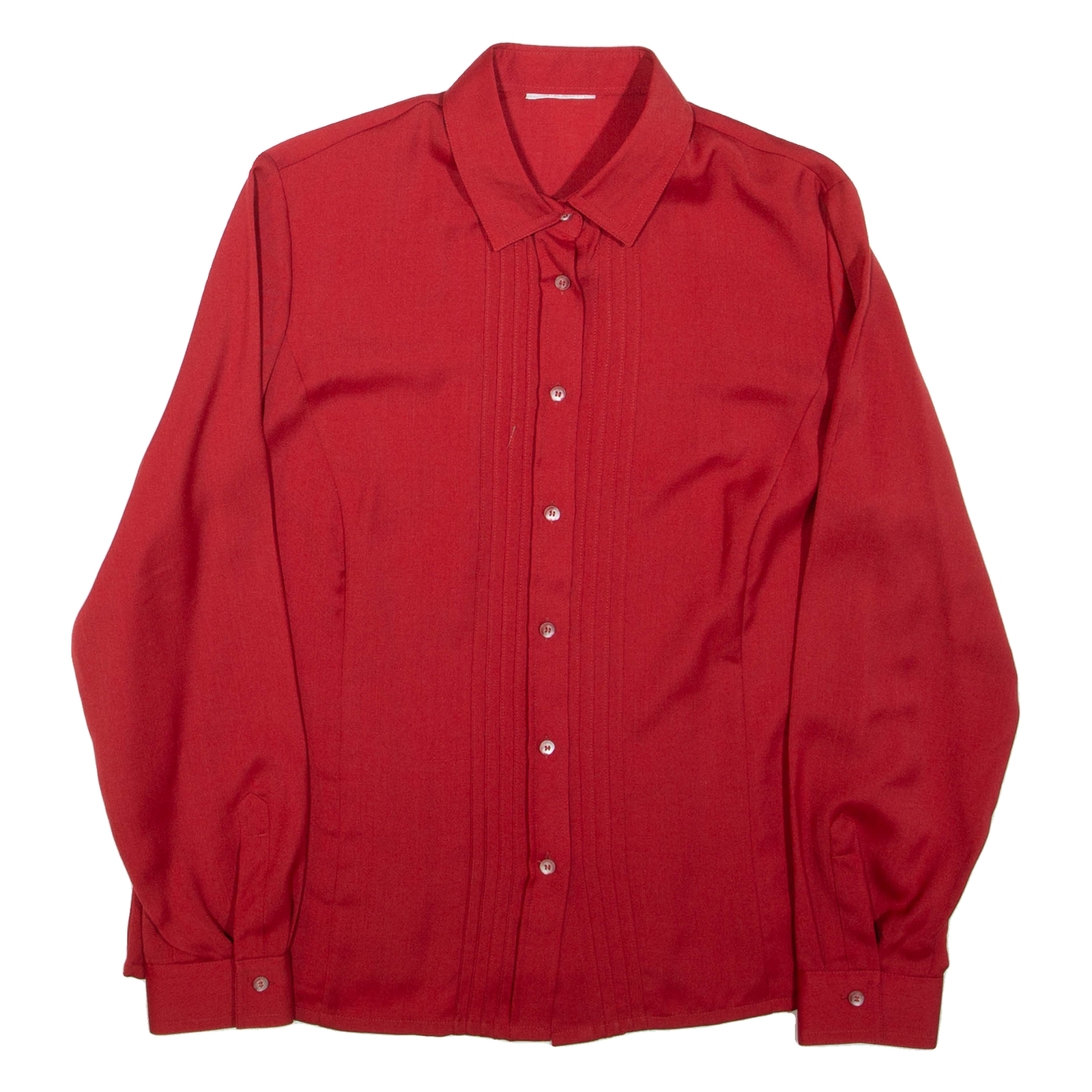 Womens Plain Shirt Red Long Sleeve L Refurbished - N/A refurbished available on Cerqular