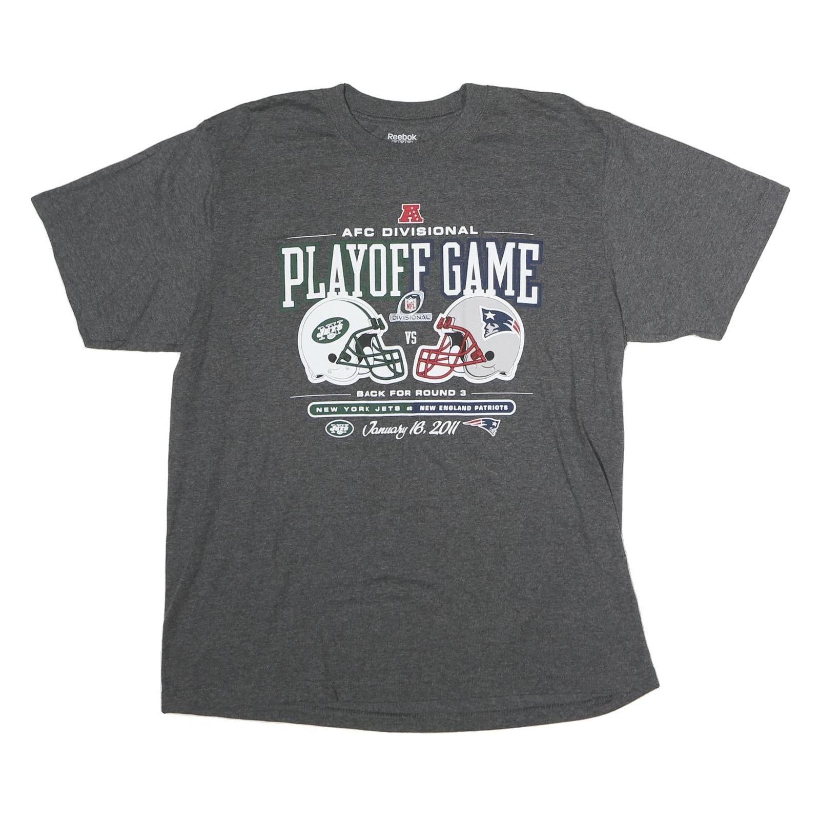 Buy REEBOK Mens Grey AFC Divisional Playoff Game Graphic T-Shirt XL Short Sleeve Refurbished - $25.99 REEBOK Mens Grey AFC Divisional Playoff Game Graphic T-Shirt XL Short Sleeve Refurbished - N/A refurbished available on Cerqular