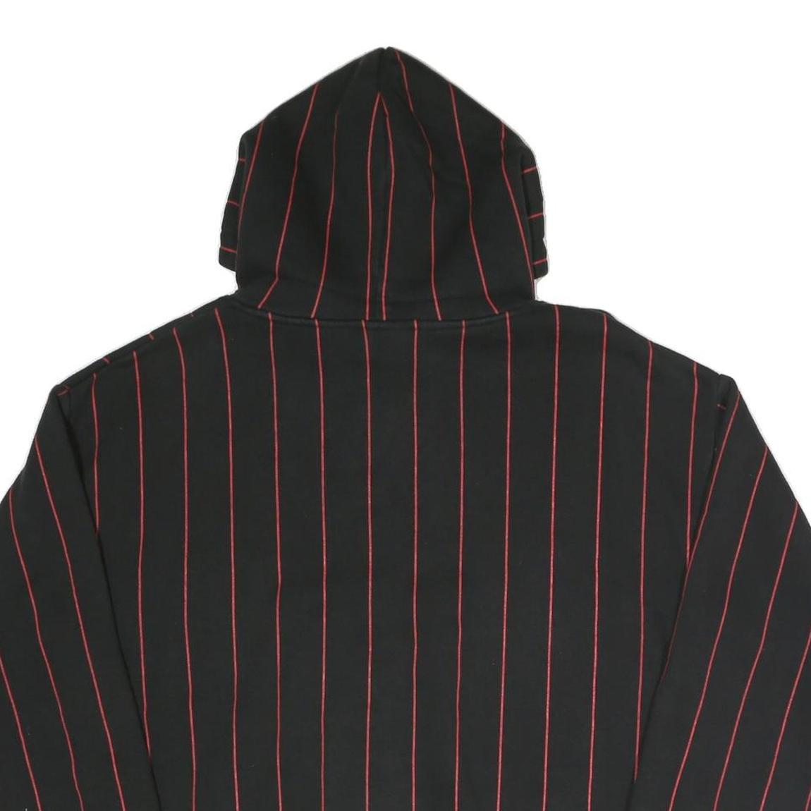FSBN Mens Black & Red Pinstripe Loyalty Pullover Hoodie M Casual Streetwear Refurbished - N/A refurbished available on Cerqular