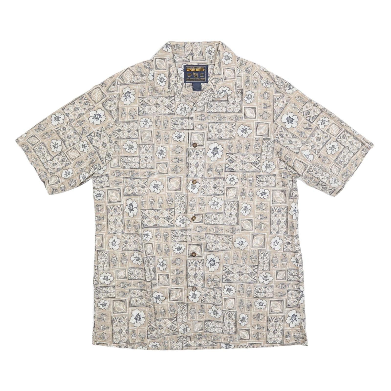 Buy WOOLRICH Mens Beige Patterned Cotton Blend Shirt L Casual Summer Style Refurbished - $57.19 WOOLRICH Mens Beige Patterned Cotton Blend Shirt L Casual Summer Style Refurbished - N/A refurbished available on Cerqular