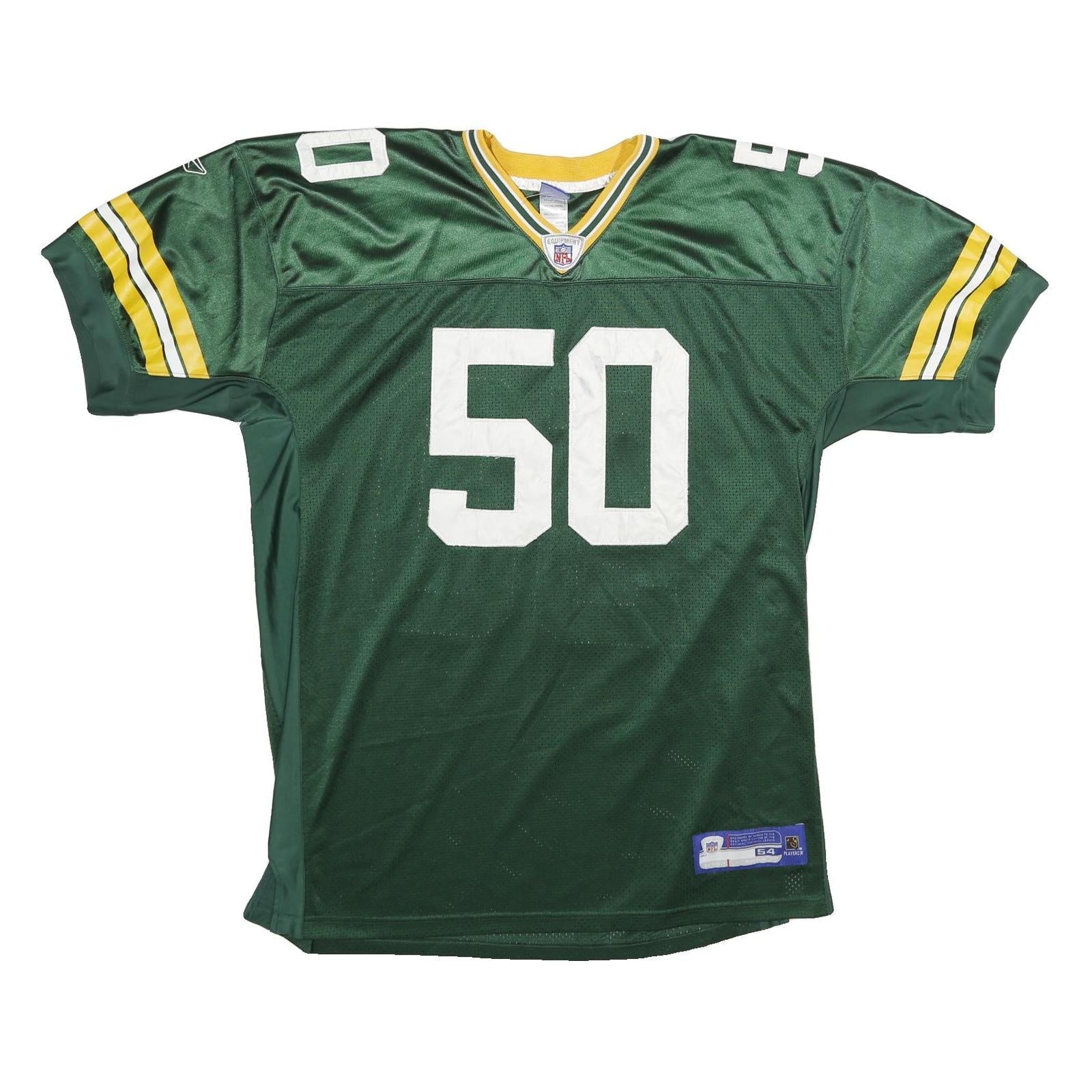 REEBOK Mens Green Polyester Football T-Shirt 2XL Short Sleeve V-Neck Sportswear Refurbished - N/A refurbished available on Cerqular