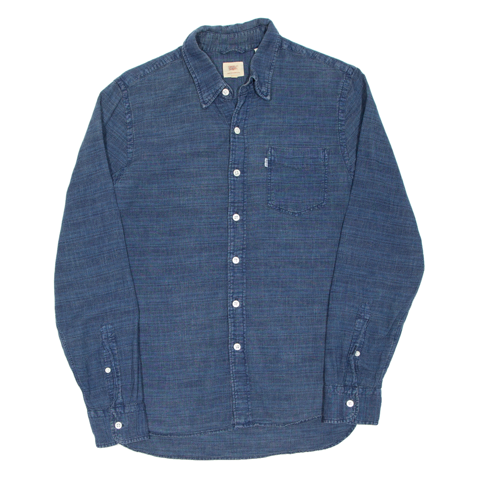 LEVI'S Mens Denim Shirt Blue Long Sleeve S Refurbished - N/A refurbished available on Cerqular