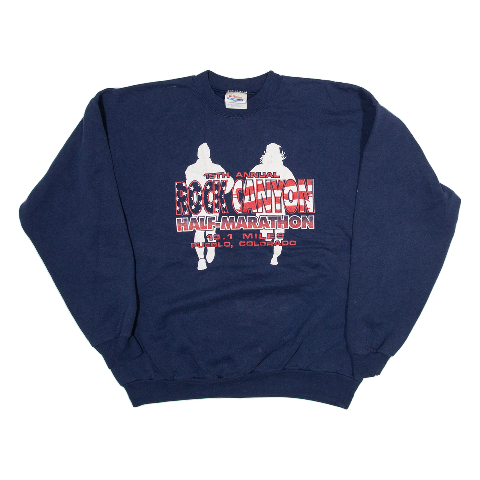 HAINES Rock Canyon Mens Sweatshirt Blue USA L Refurbished - N/A refurbished available on Cerqular