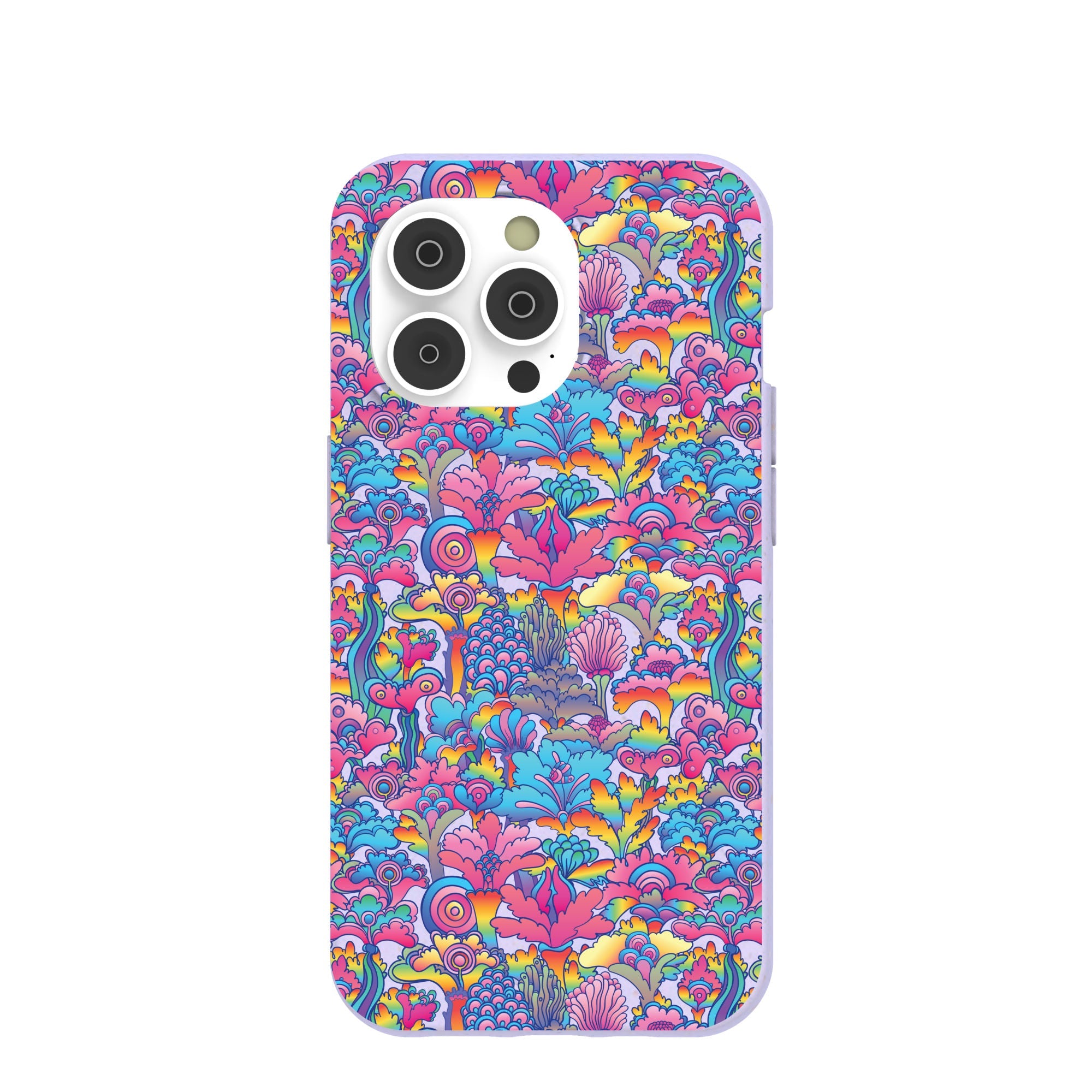 Lavender Wonderland iPhone 14 Pro Case Refurbished - Pela Case refurbished available on Cerqular
