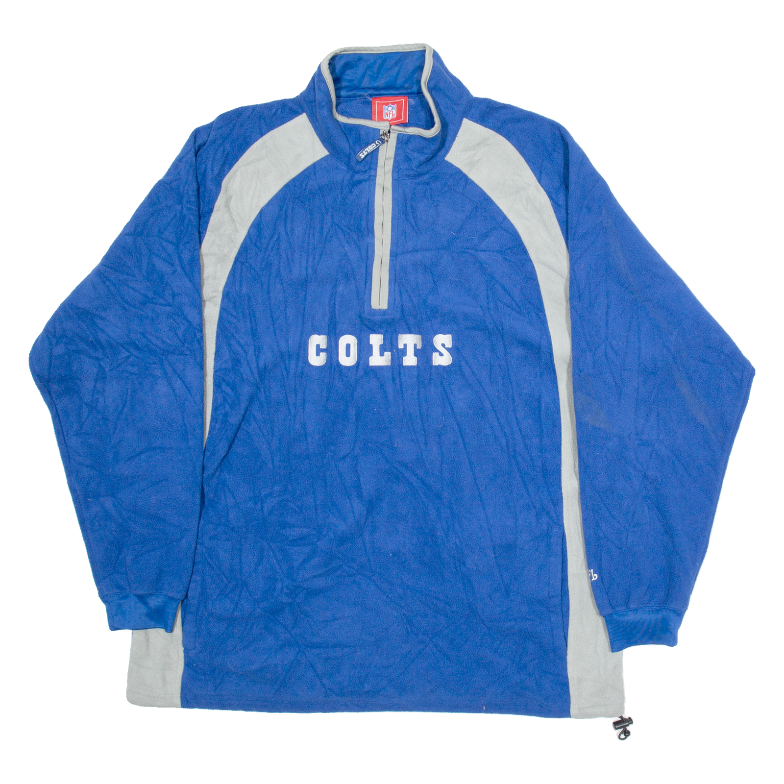 NFL Colts Mens Fleece Blue 1/2 Zip Tight Knit L Refurbished - N/A refurbished available on Cerqular