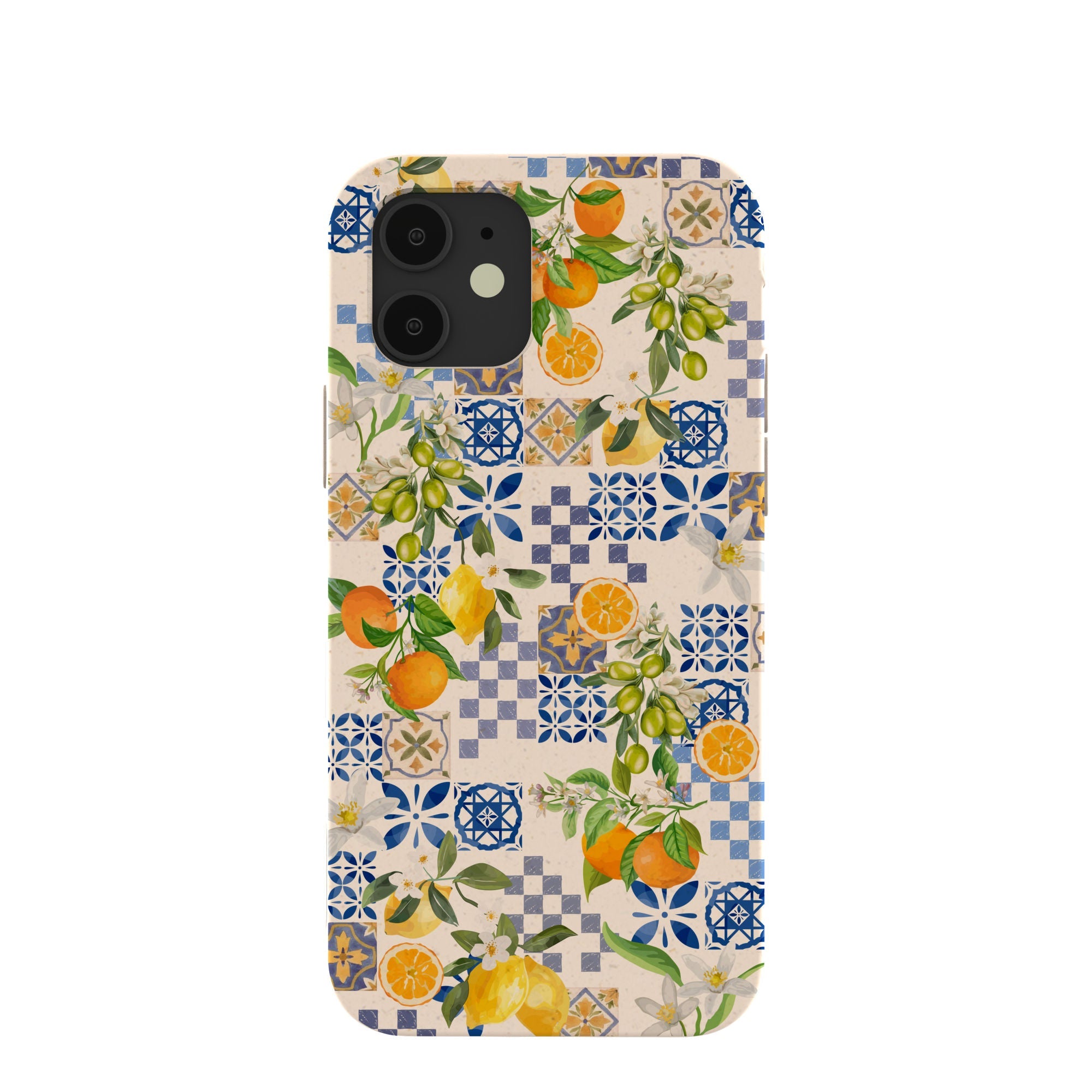 Seashell Amalfi Fruits iPhone 12/ iPhone 12 Pro Case Refurbished - Pela Case refurbished available on Cerqular