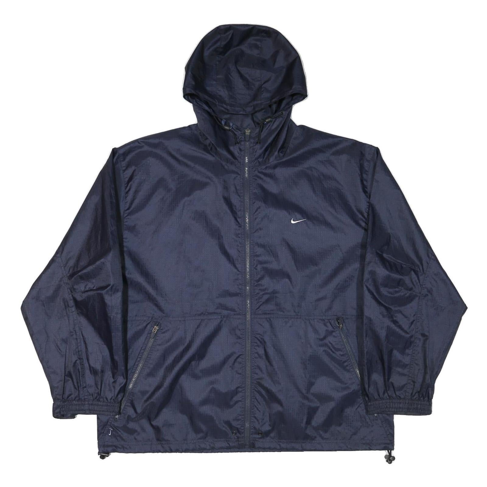 Buy NIKE Mens Navy Blue Hooded Windbreaker Jacket XL Polyester Blend Plain Zip Refurbished - $42.89 NIKE Mens Navy Blue Hooded Windbreaker Jacket XL Polyester Blend Plain Zip Refurbished - N/A refurbished available on Cerqular