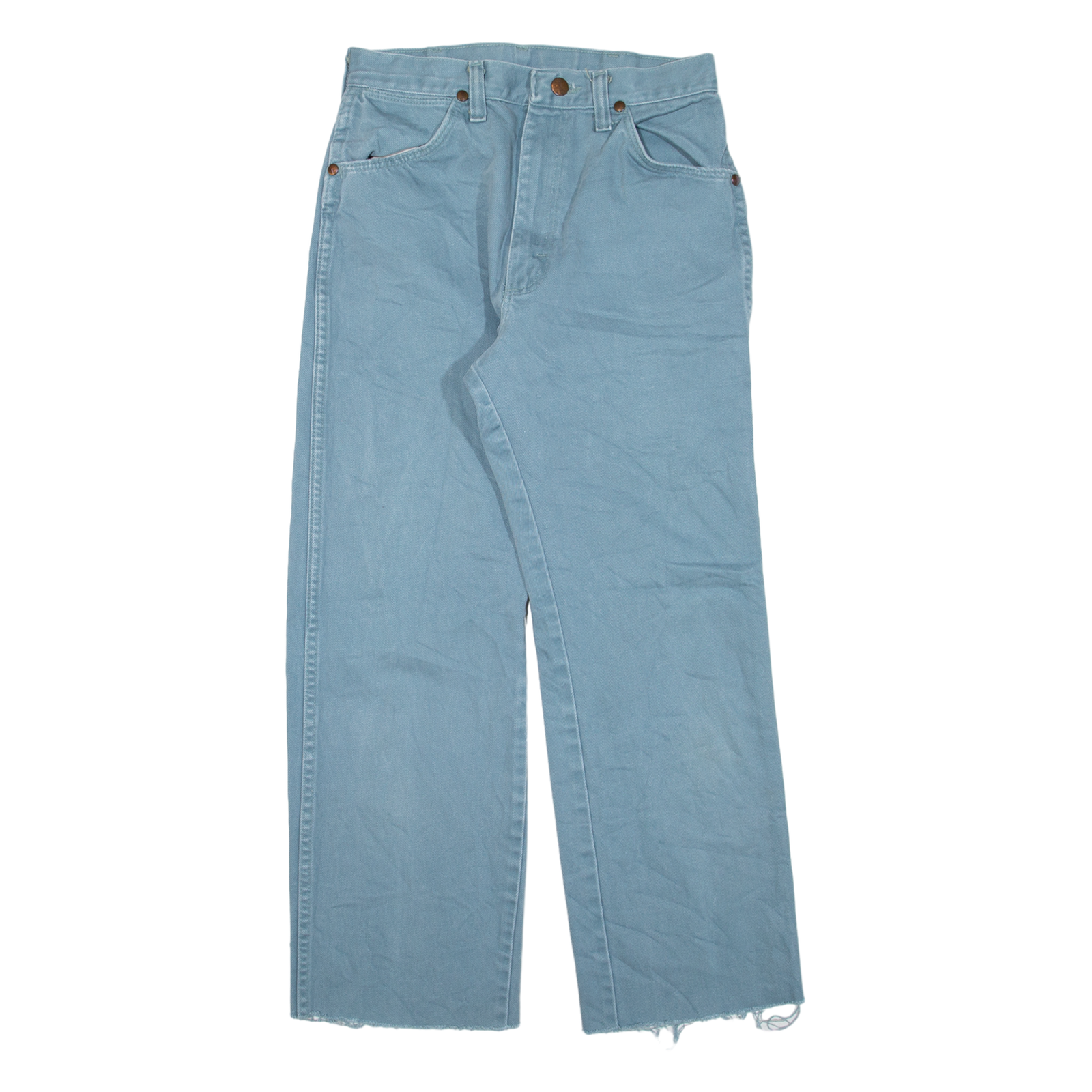 WRANGLER Womens Jeans Blue Regular Straight W26 L24 Refurbished - N/A refurbished available on Cerqular