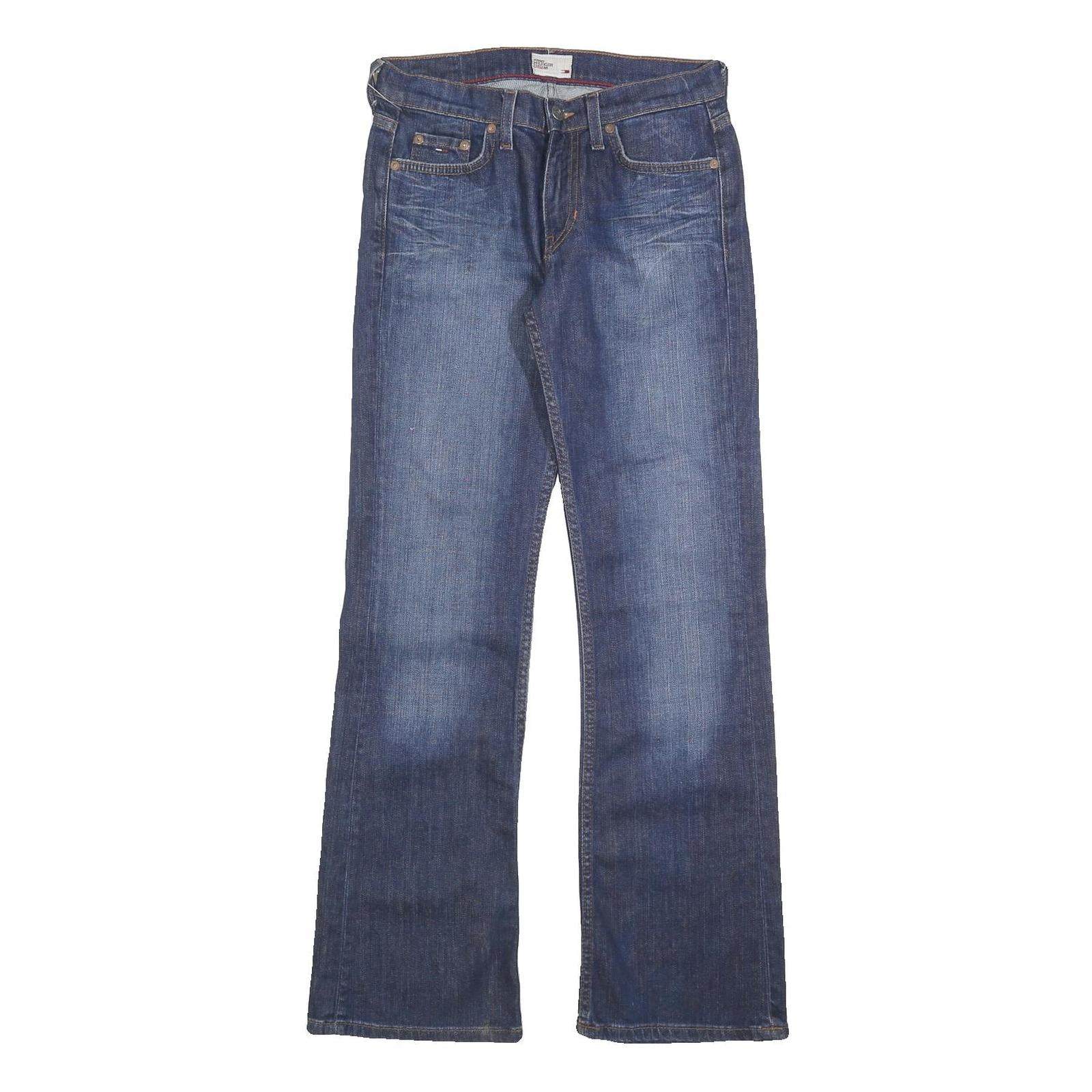 TOMMY HILFIGER Womens Jeans Blue Regular Straight Denim Medium W28 L32 Classic Refurbished - N/A refurbished available on Cerqular