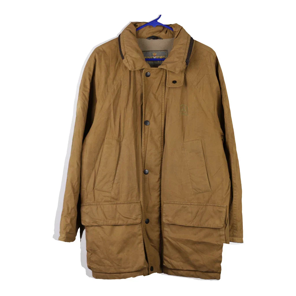 Unbranded Coat - Large Brown Cotton Refurbished - Thrifted (note: this is a term often used to describe second- refurbished available on Cerqular