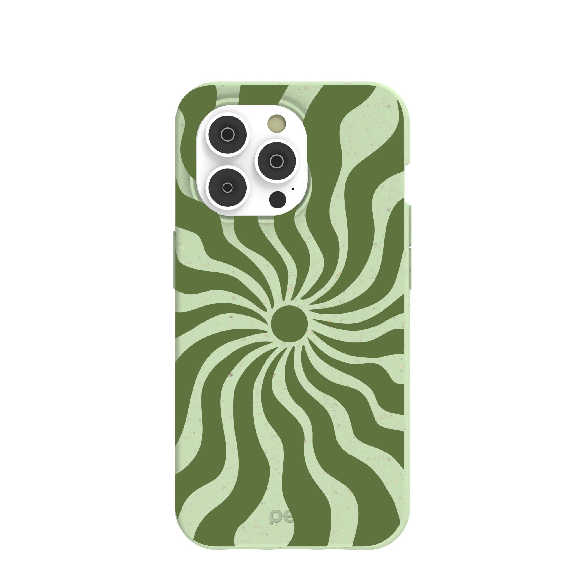 Sage Green Watermelon Time Warp iPhone 14 Pro Case Refurbished - Pela Case refurbished available on Cerqular