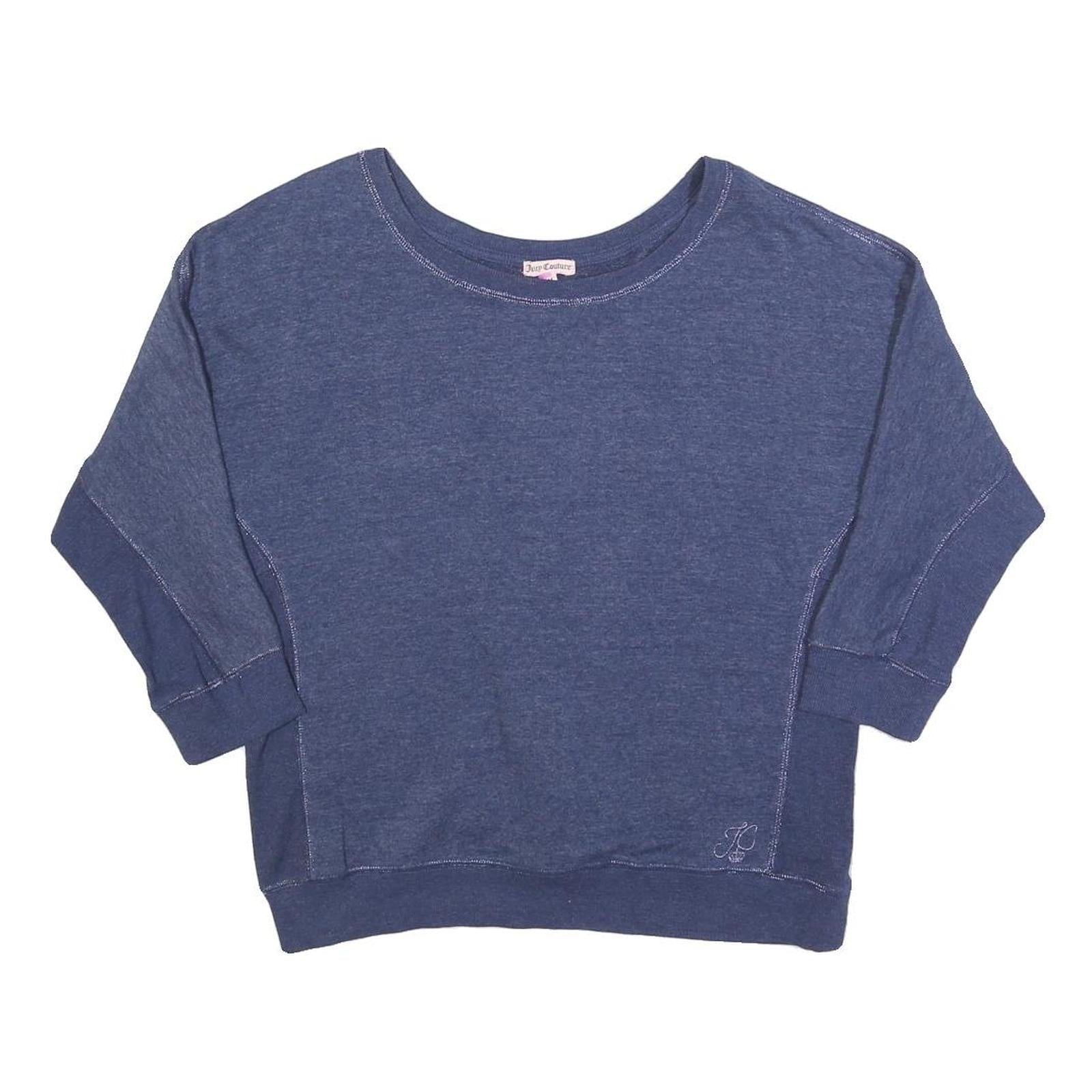 Buy JUICY COUTURE Womens Blue Cotton Blend Crew Neck M Lace Up Back Sweatshirt Refurbished - $50.69 JUICY COUTURE Womens Blue Cotton Blend Crew Neck M Lace Up Back Sweatshirt Refurbished - N/A refurbished available on Cerqular