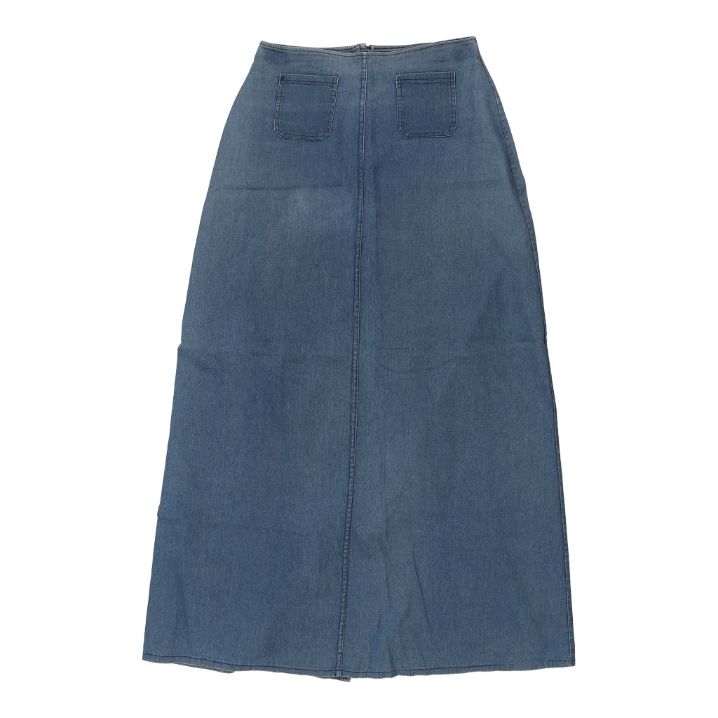 Unbranded Denim Skirt - Small Blue Cotton Refurbished - Thrifted (note: this is a term often used to describe second- refurbished available on Cerqular