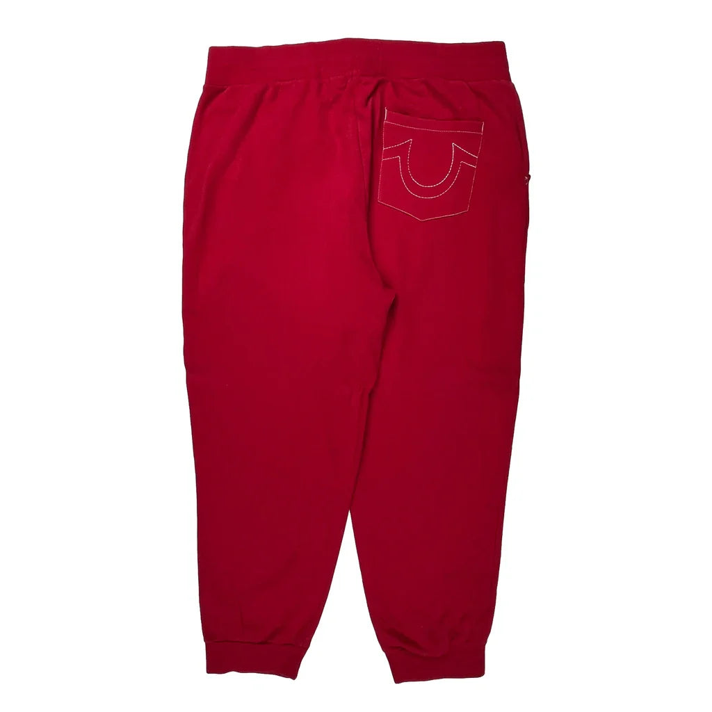 True Religion Joggers - 2XL Red Cotton Refurbished - Thrifted (note: this is a term often used to describe second- refurbished available on Cerqular