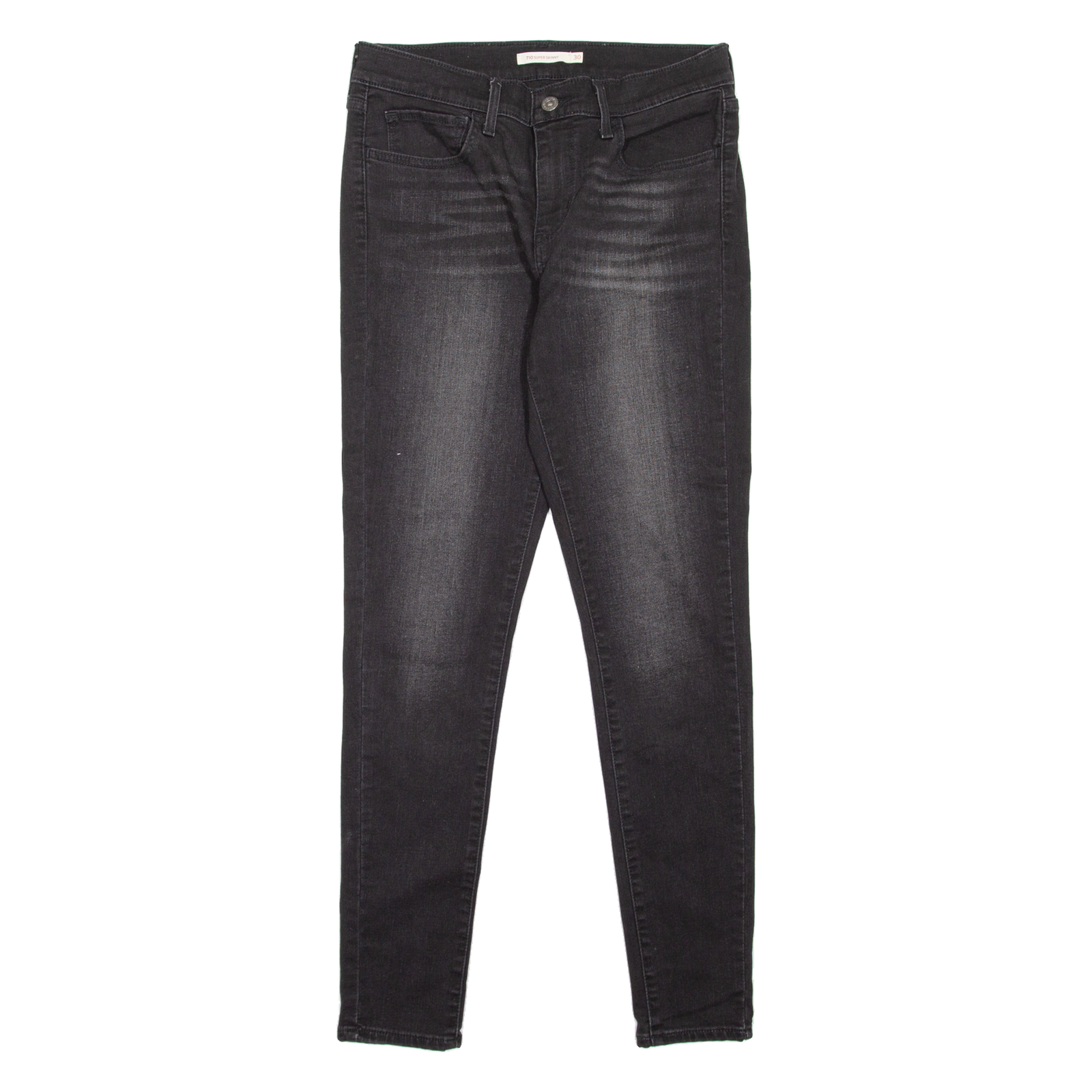 LEVI'S 710 Womens Jeans Black Slim Skinny Stone Wash W34 L30 Refurbished - N/A refurbished available on Cerqular