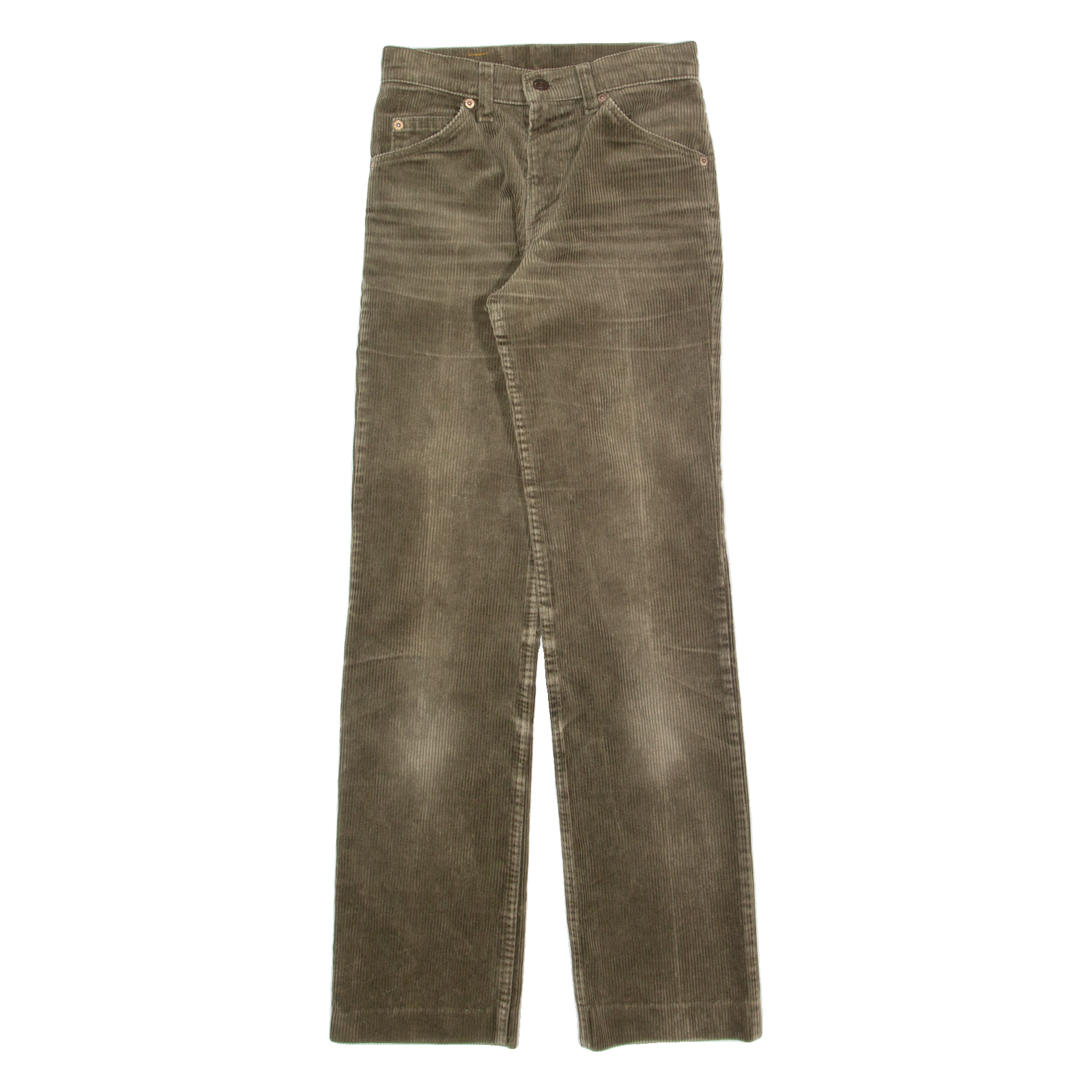 LEVI'S Womens Corduroy Trousers Brown Slim Straight 90s W24 L30 Refurbished - N/A refurbished available on Cerqular