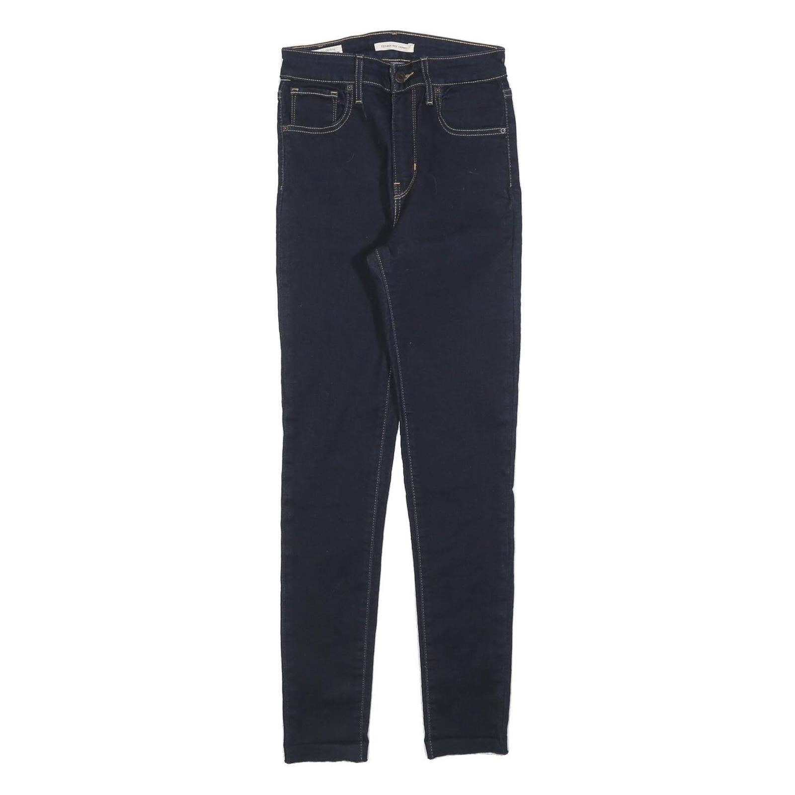 LEVI'S 721 Womens Jeans Blue Slim Skinny Denim Raw W25 L28 Classic Cut Refurbished - N/A refurbished available on Cerqular