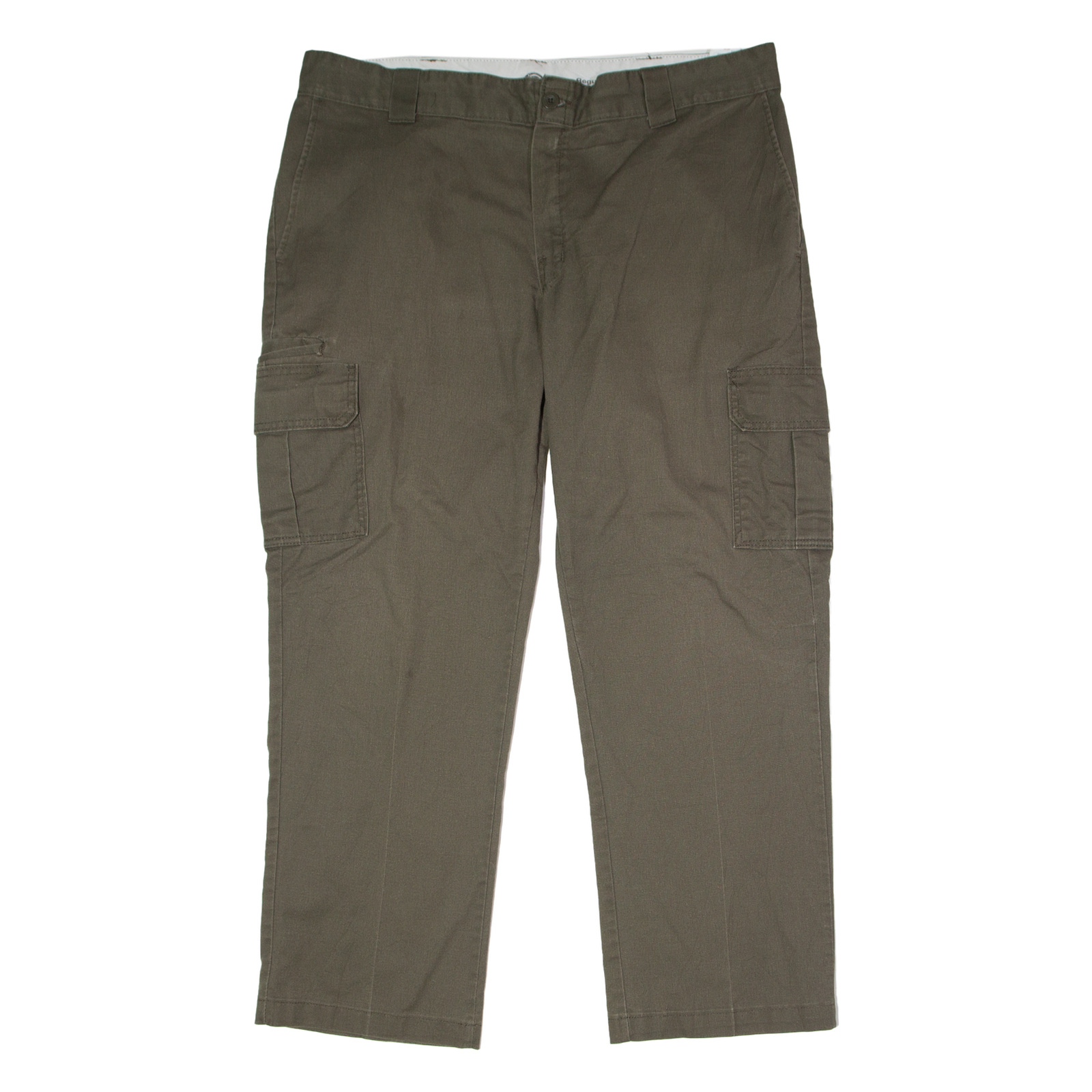DICKIES Flex Workwear Cargo Mens Twill Trousers Green Regular Straight W40 L30 Refurbished - N/A refurbished available on Cerqular