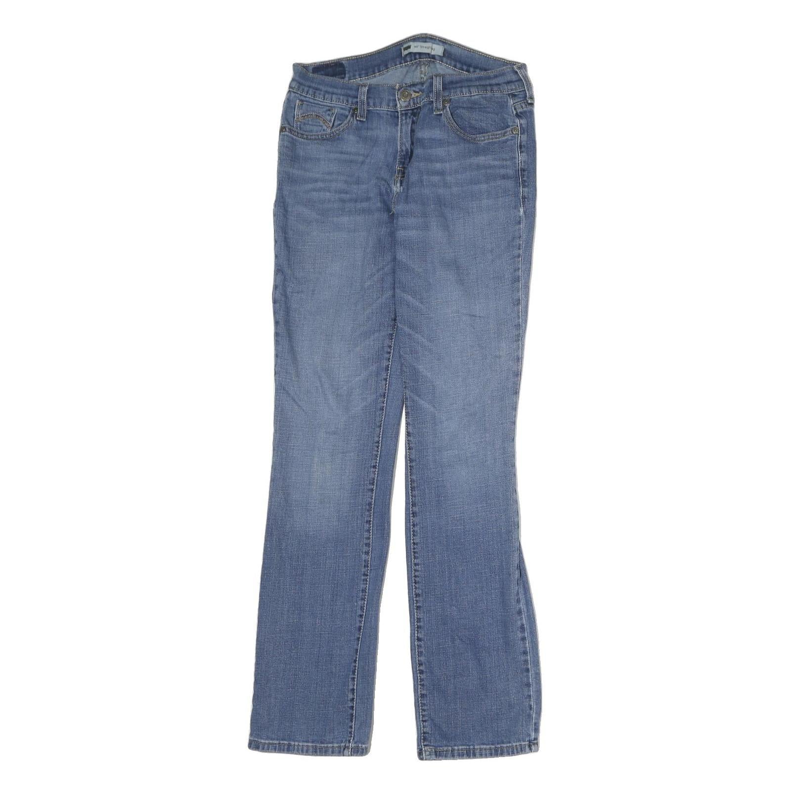 LEVI'S 505 Mens Jeans Blue Regular Straight Denim Medium W28 L29 Classic Fit Refurbished - N/A refurbished available on Cerqular