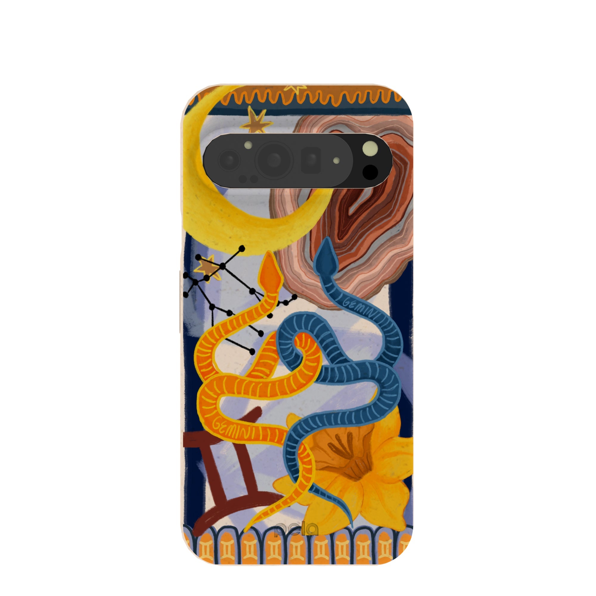 Seashell Gemini Twin Google Pixel 9 Pro XL Case Refurbished - Pela Case refurbished available on Cerqular