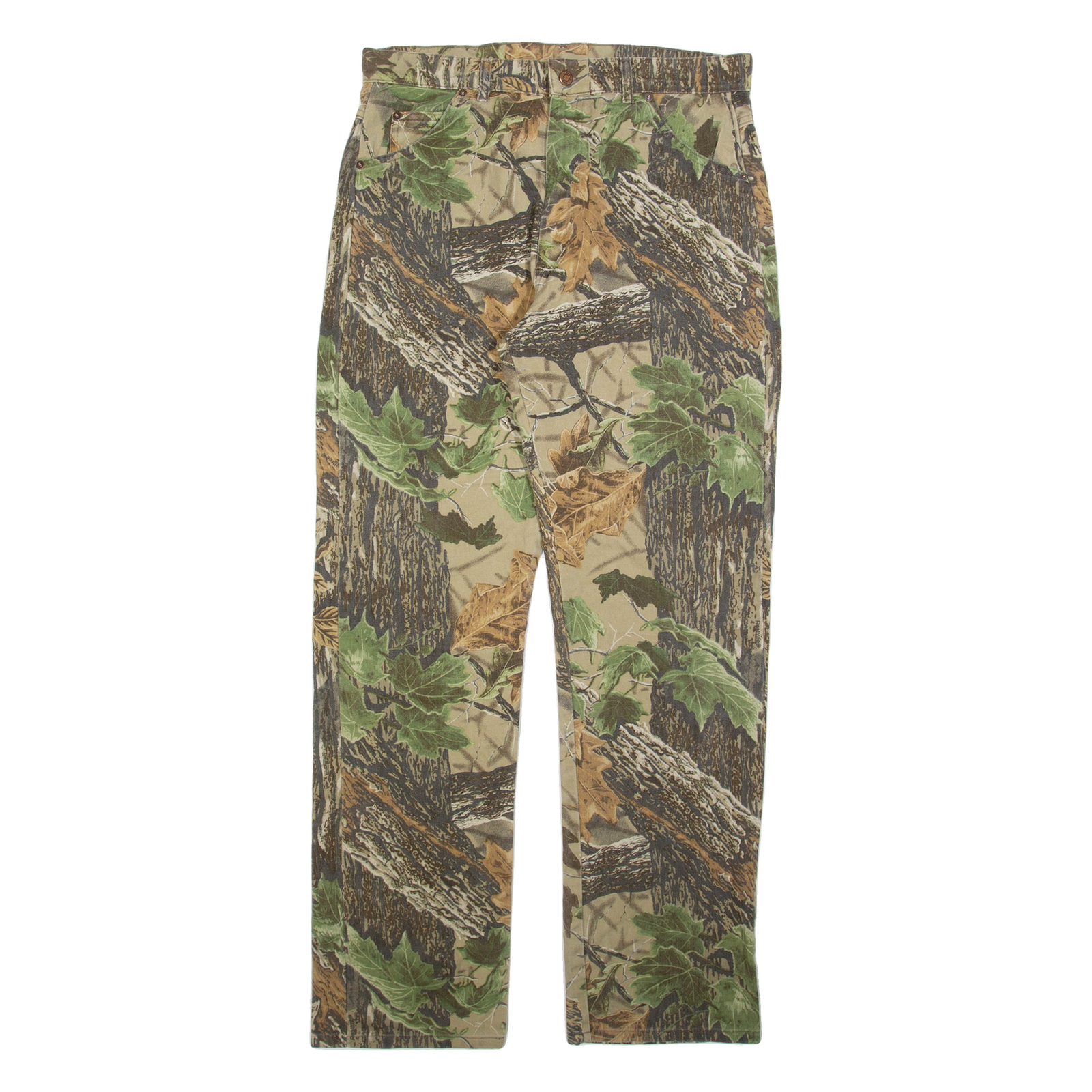 DUXBAK Realtree Mens Jeans Green Regular Straight W34 L34 Refurbished - N/A refurbished available on Cerqular