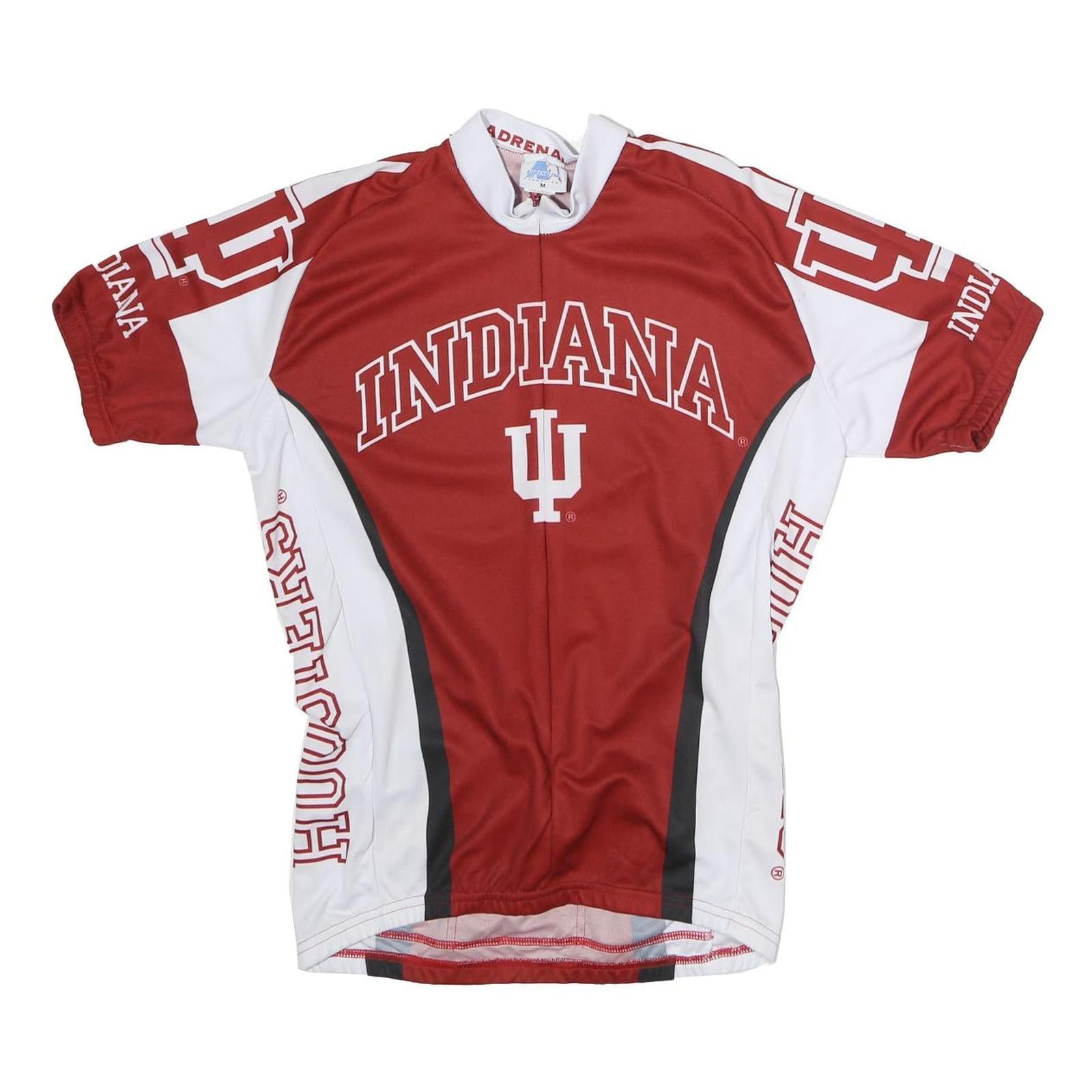 ADRENALINE Mens Red & White Indiana Cycling Jersey M Short Sleeve Crew Neck Refurbished - N/A refurbished available on Cerqular