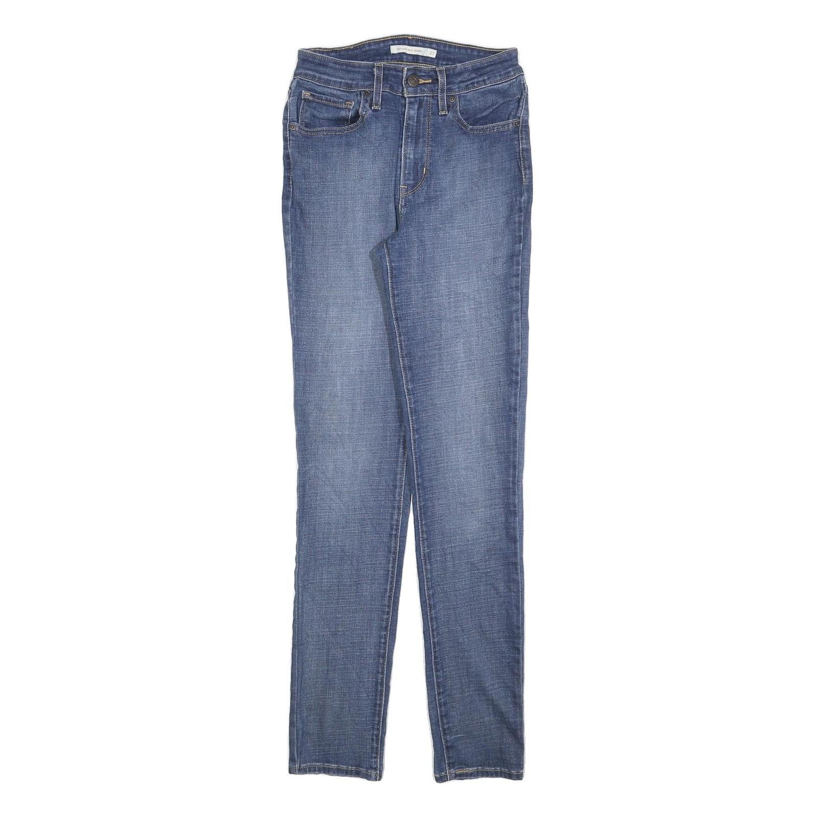 LEVI'S 721 Womens Jeans Blue Slim Skinny Denim Medium W27 L32 Premium Stretch Refurbished - N/A refurbished available on Cerqular