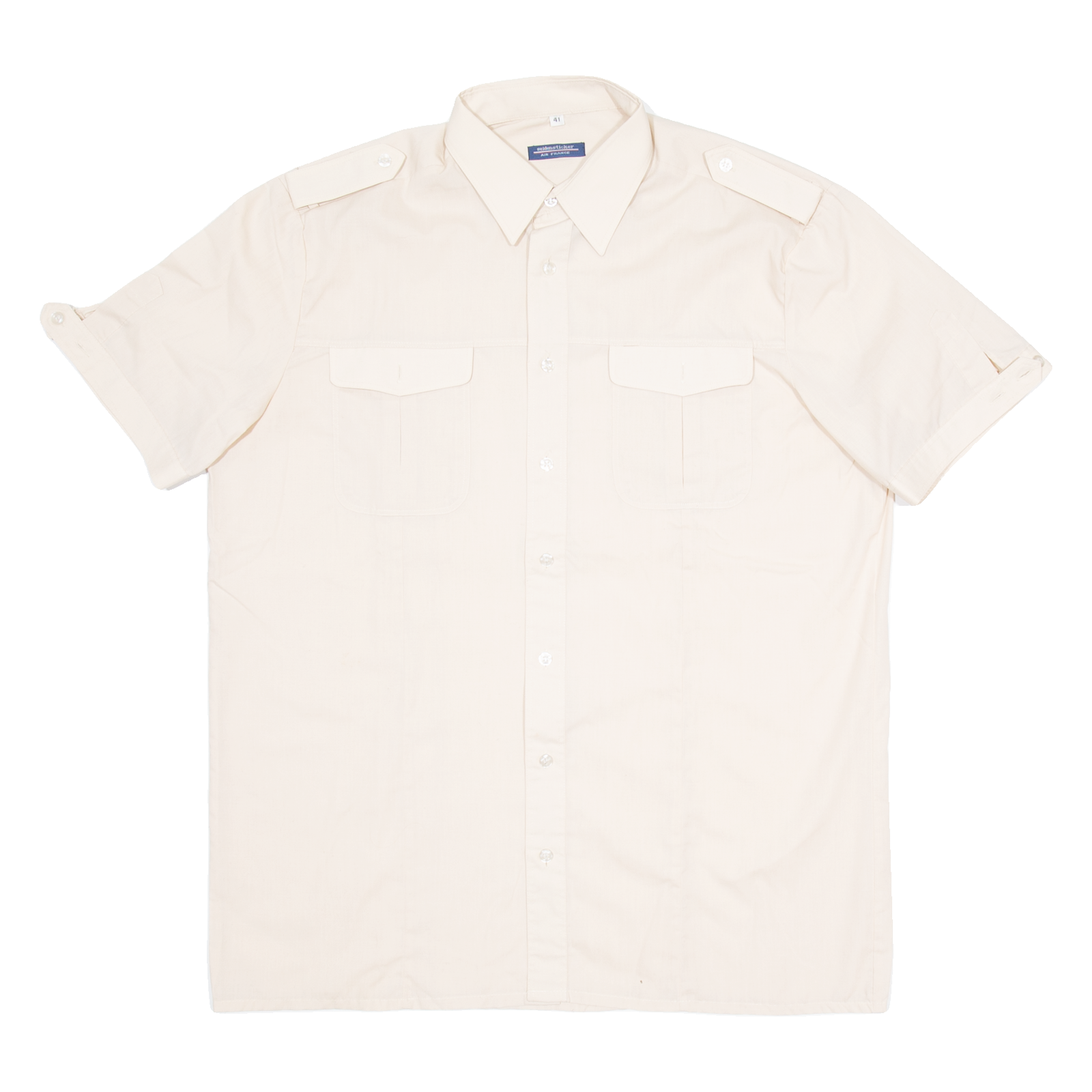 SEIDENSTICKER Mens Plain Shirt Beige M Refurbished - N/A refurbished available on Cerqular