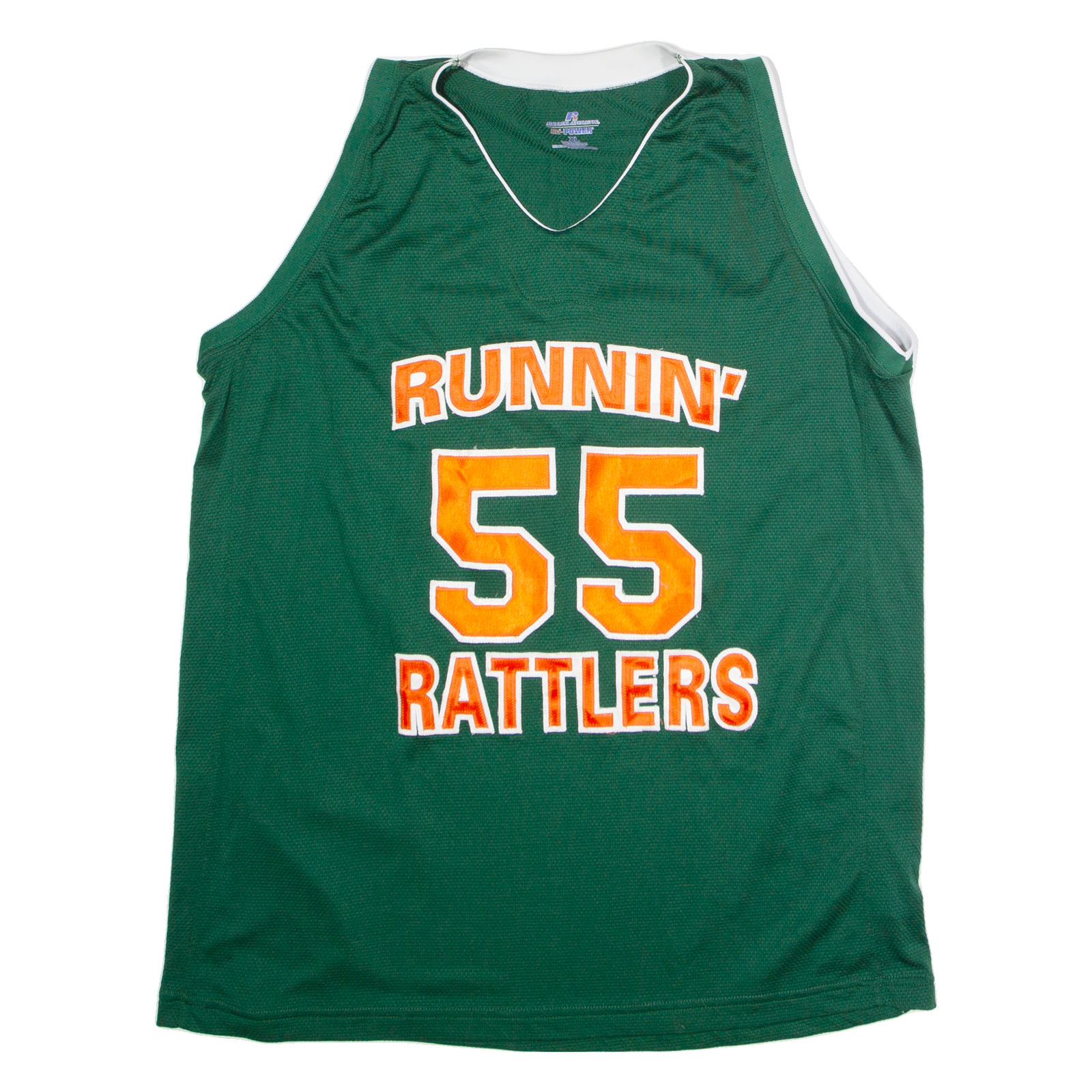 RUSSELL ATHLETIC Runnin' Rattlers #55 Basketball Mens Jersey Green USA XL Refurbished - N/A refurbished available on Cerqular