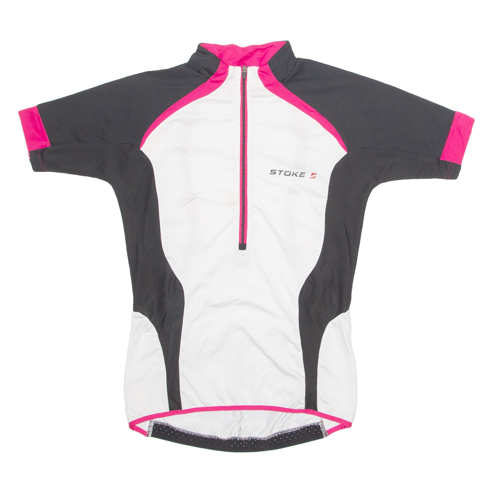 STOKE Cycling Womens Jersey White 1/2 Zip S Refurbished - N/A refurbished available on Cerqular
