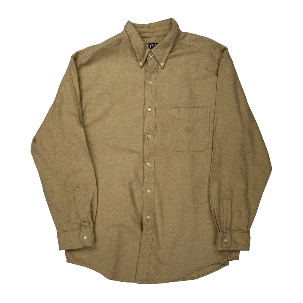Chaps Ralph Lauren Shirt - XL Beige Cotton Refurbished - Thrifted (note: this is a term often used to describe second- refurbished available on Cerqular