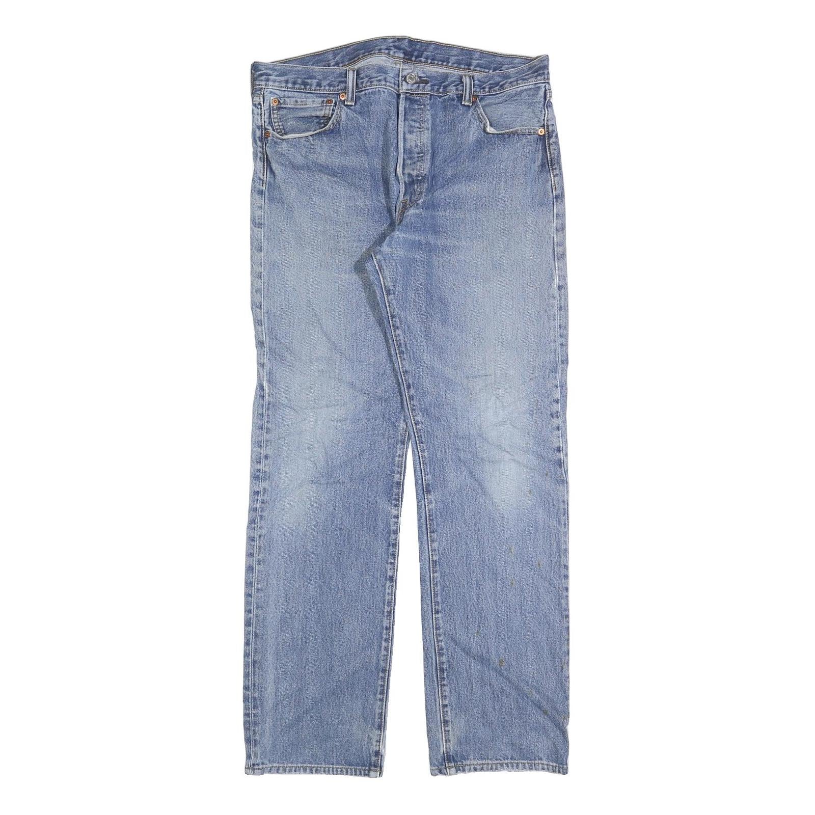 LEVI'S Mens Jeans Blue Regular Straight Denim Light W34 L32 Classic Vintage Refurbished - N/A refurbished available on Cerqular