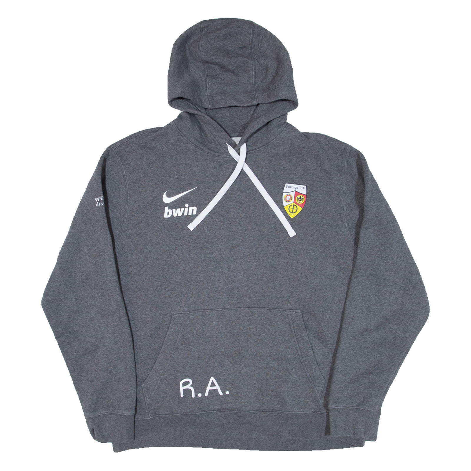 NIKE Portugal Sv Mens Grey Hoodie L Refurbished - N/A refurbished available on Cerqular
