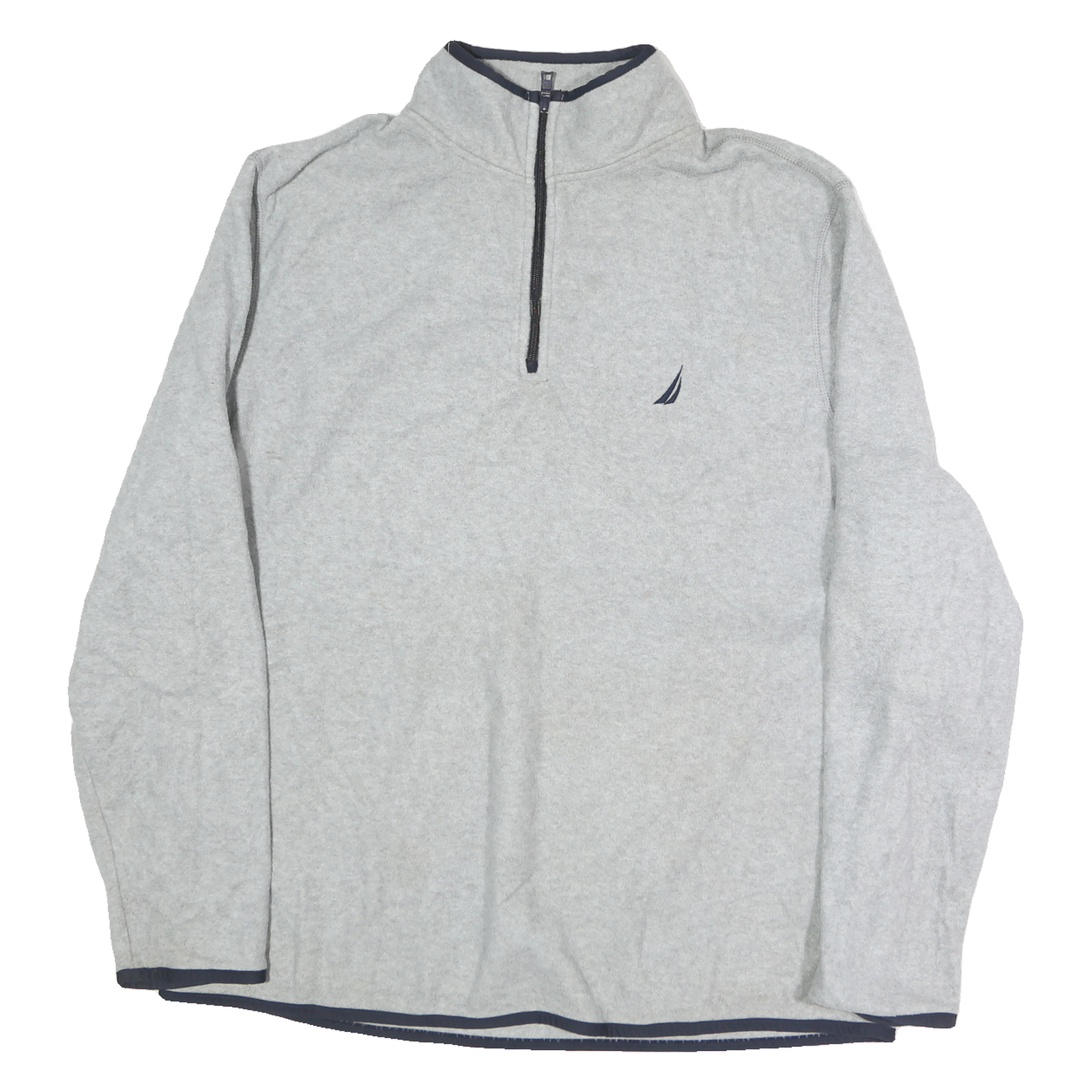 NAUTICA Mens Grey Pullover Plain Crew Neck Basic Knit 2XL Polyester Jumper Refurbished - N/A refurbished available on Cerqular