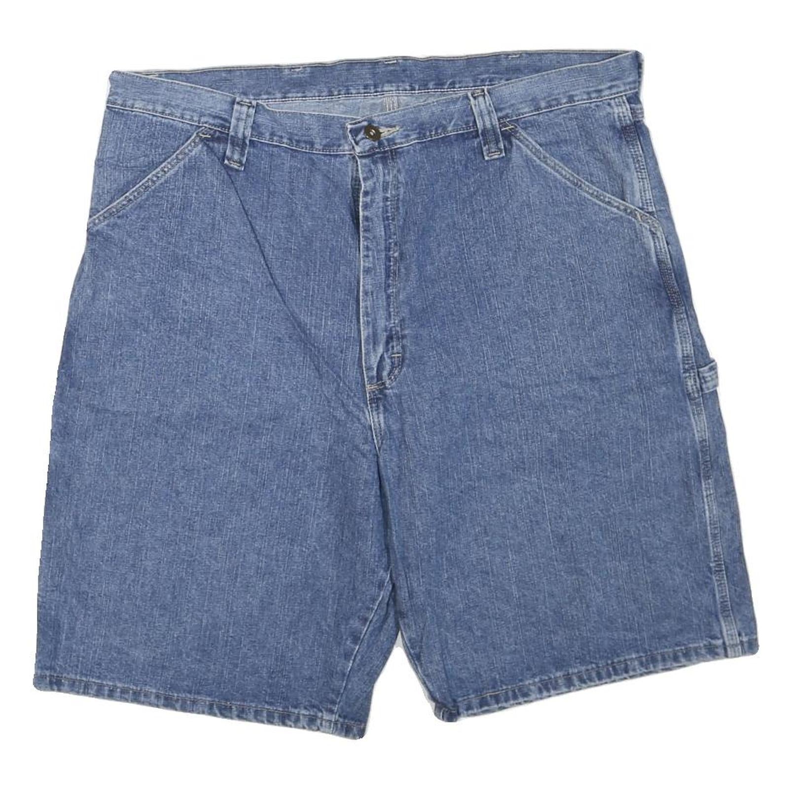 WRANGLER Mens Blue Denim Casual Shorts XL W40 Workwear Relaxed Fit Refurbished - N/A refurbished available on Cerqular