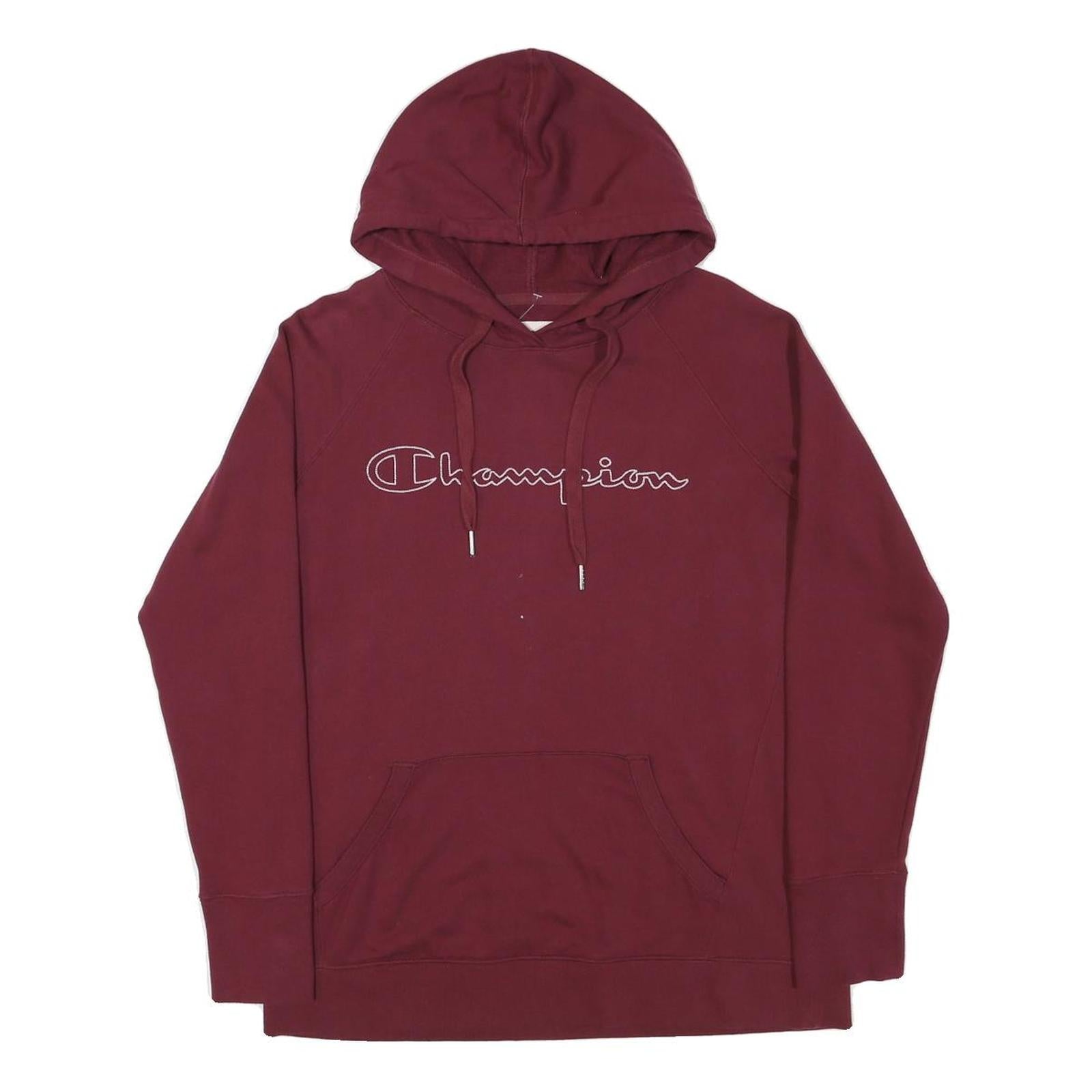 CHAMPION Mens Maroon Pullover Hoodie M Cotton Blend Casual Sweatshirt Refurbished - N/A refurbished available on Cerqular