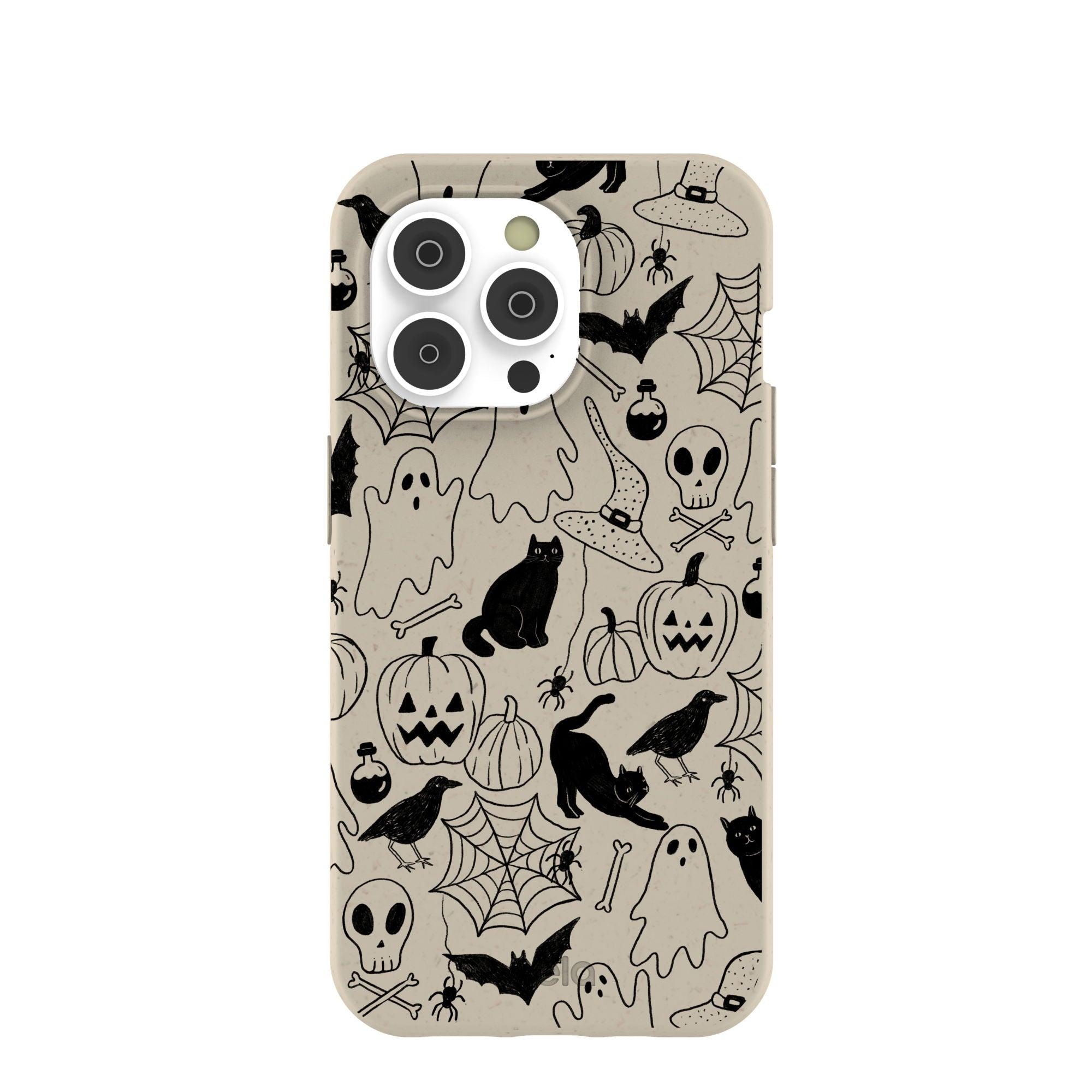 London Fog Sketchy Spirits iPhone 14 Pro Case Refurbished - Pela Case refurbished available on Cerqular