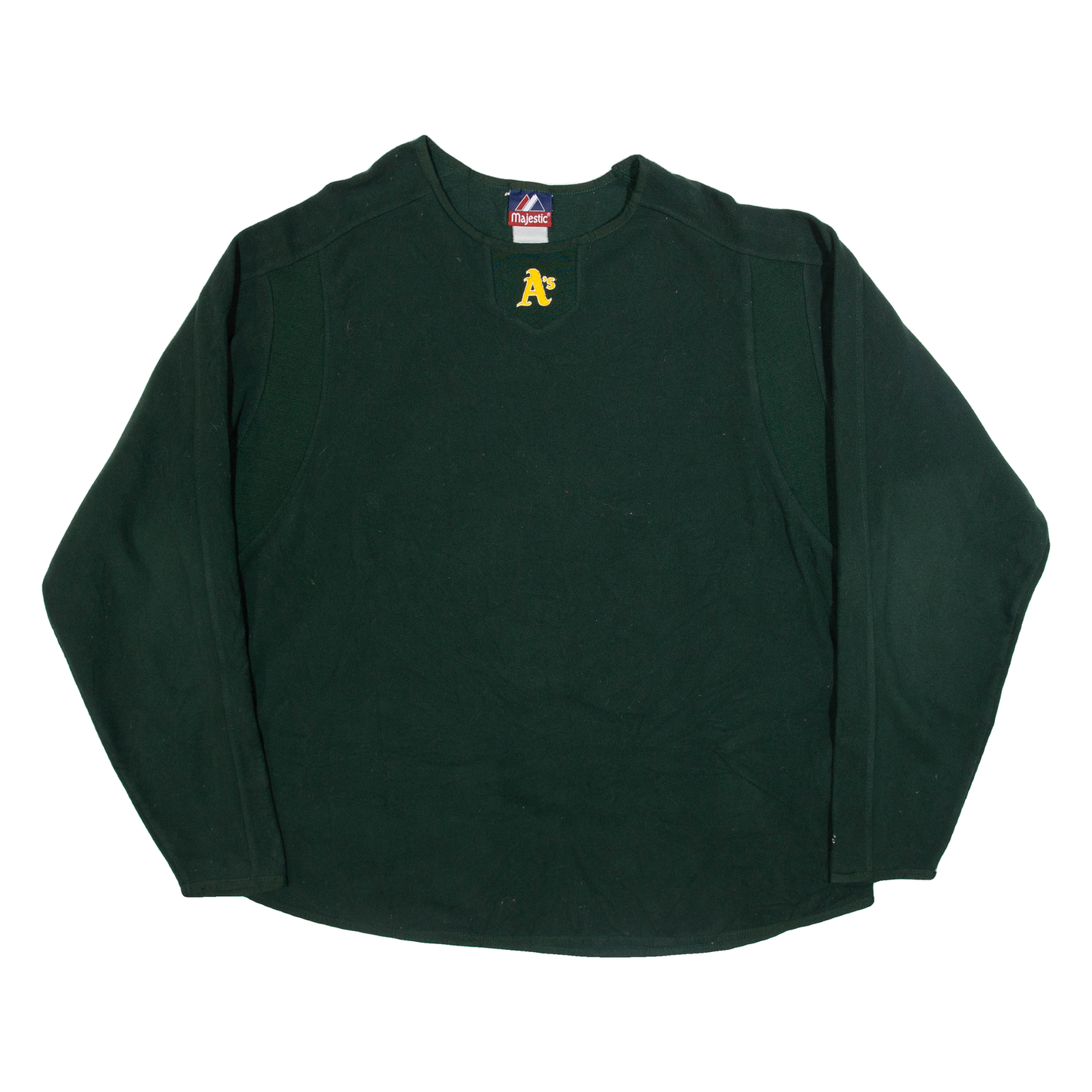 MAJESTIC MLB Athletics Mens Sweatshirt Green USA XL Refurbished - N/A refurbished available on Cerqular
